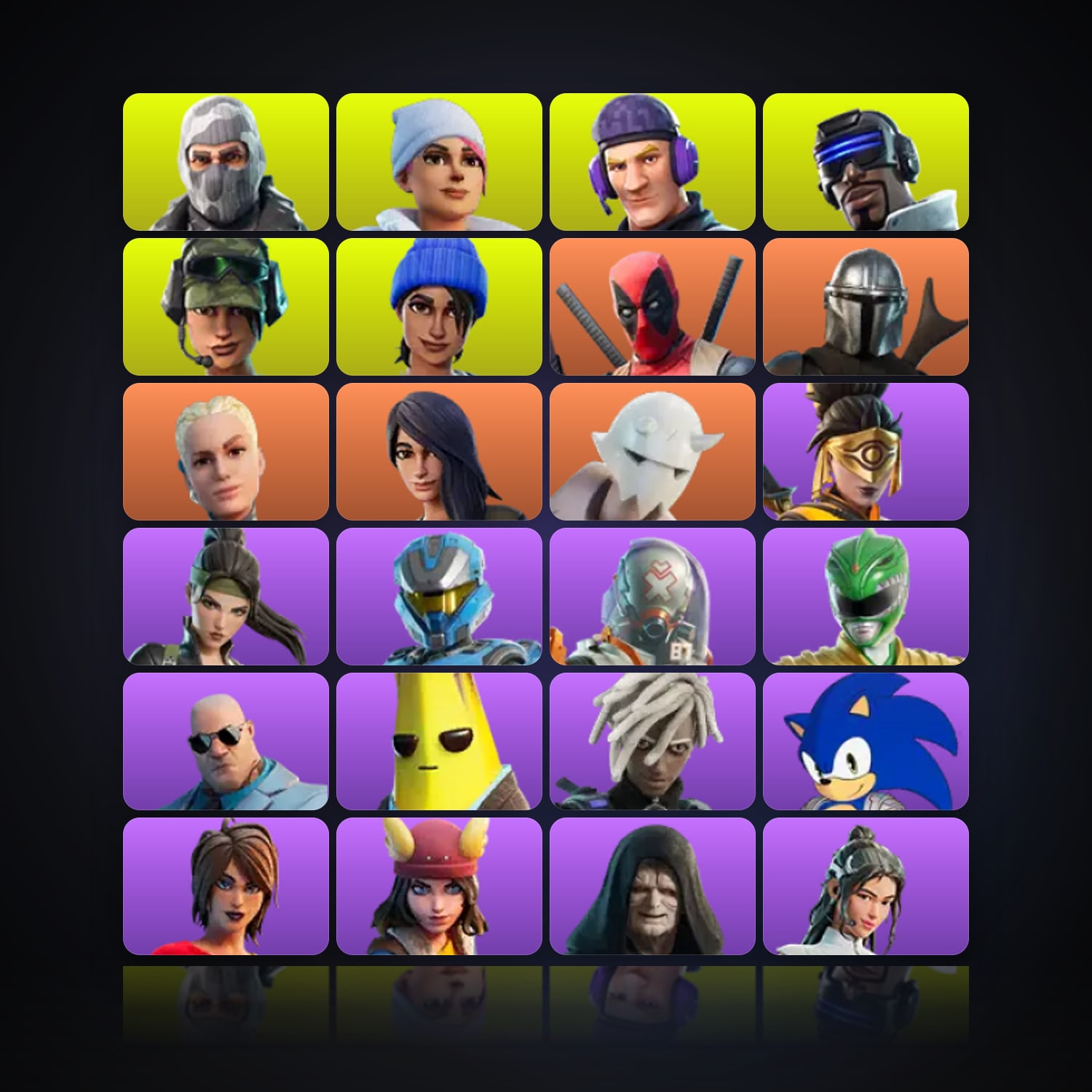 Fortnite | 55 Skins | 100 V-Bucks | Level 729 | 26 Wins — HabibiAccounts