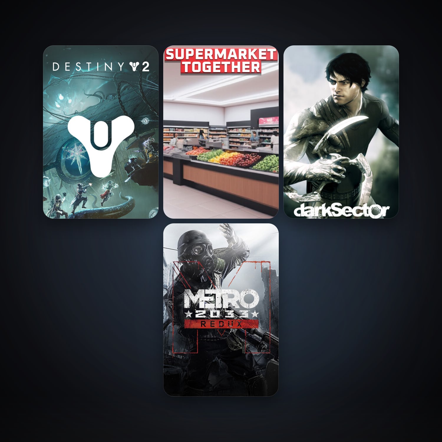 Dark Sector + Metro 2033 Redux, 8 games, clean — HabibiAccounts