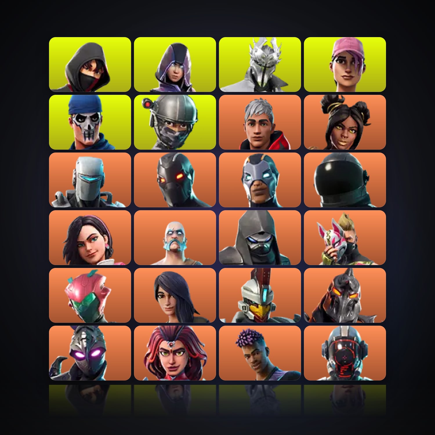 Fortnite | 130 Skins | 300 V-Bucks | Level 1261 | 203 Wins — HabibiAccounts