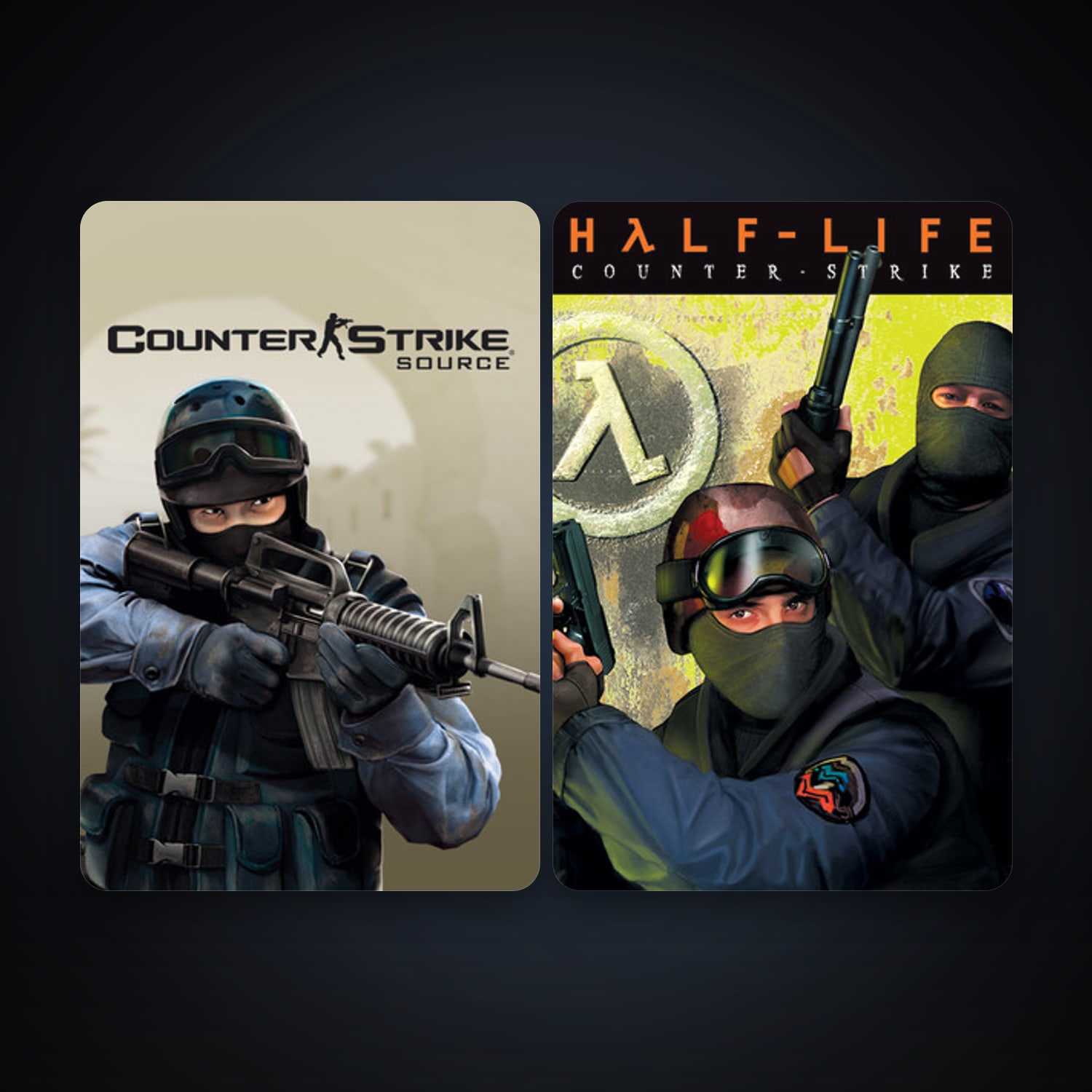 Counter-Strike + Counter-Strike: Source, 7 games, clean — HabibiAccounts