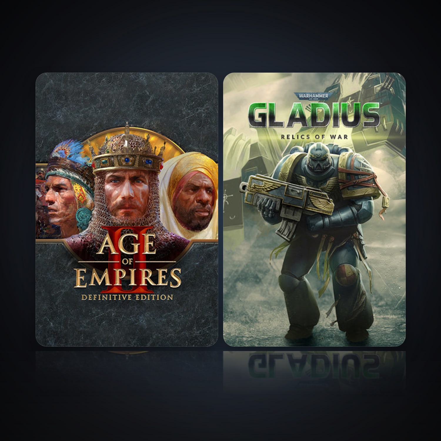 هالحساب ستيم فلين، Warhammer 40,000: Gladius - Relics of War وAge of Empires II: Definitive Edition، 2 لعبة، صامد واضح — HabibiAccounts