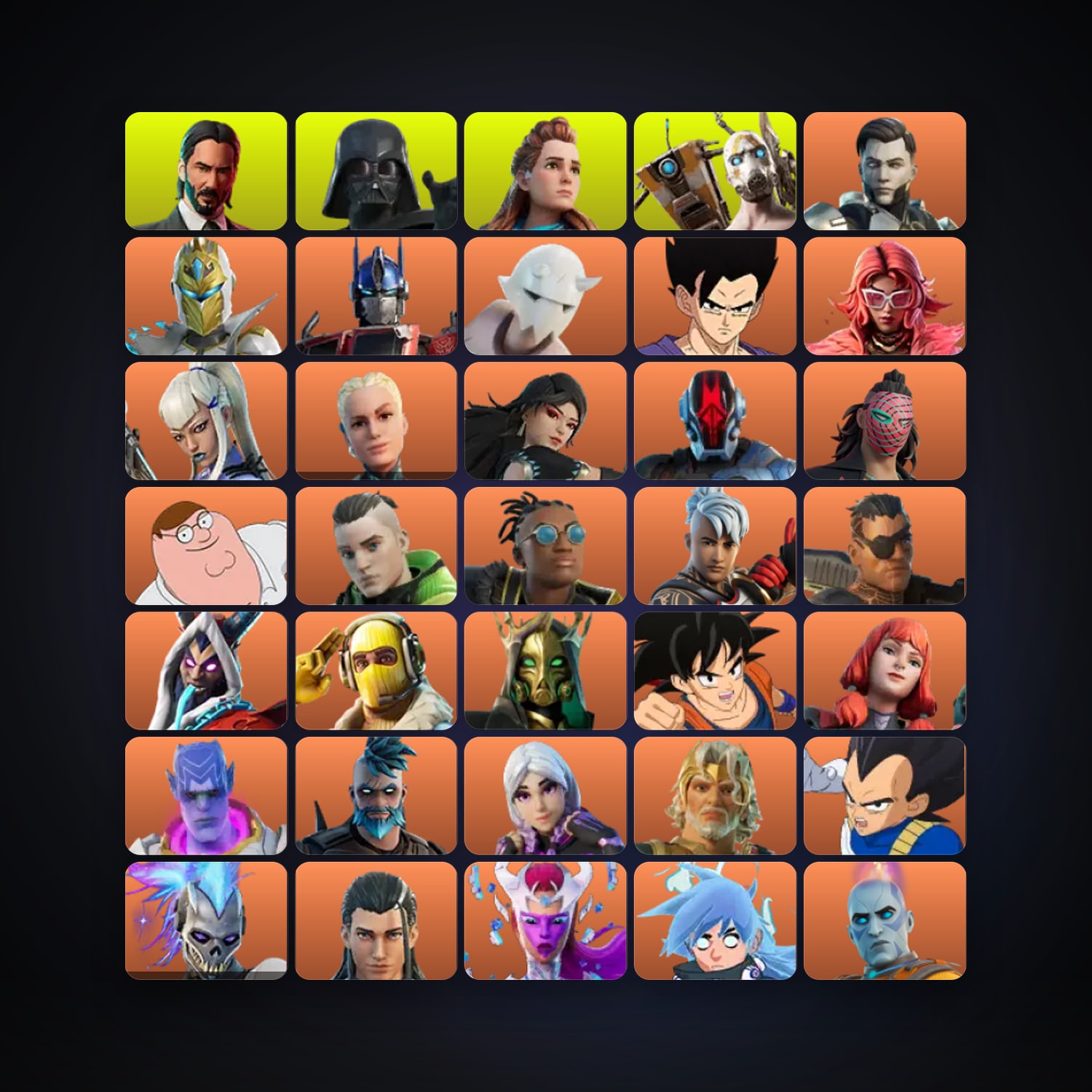 Fortnite locker — 458 skins — 100 V-Bucks — lvl 6309 — HabibiAccounts