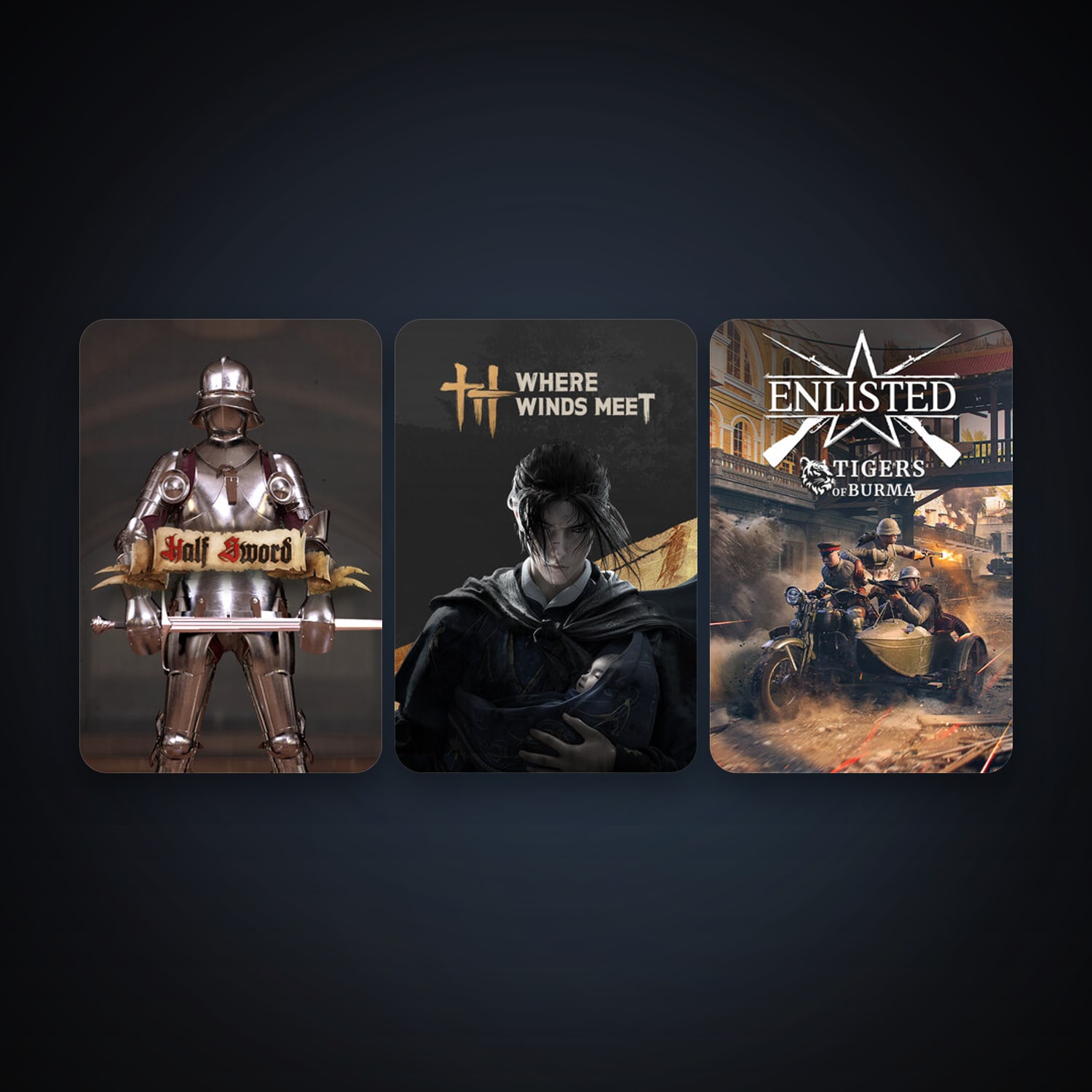 Enlisted + Half Sword, 7 games, clean — HabibiAccounts