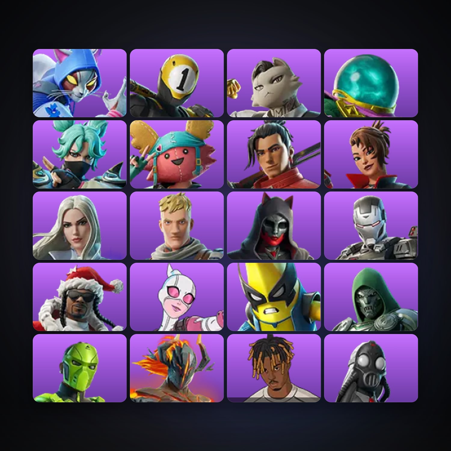 Fortnite | 24 Skins | 800 V-Bucks | Level 224 | 13 Wins — HabibiAccounts