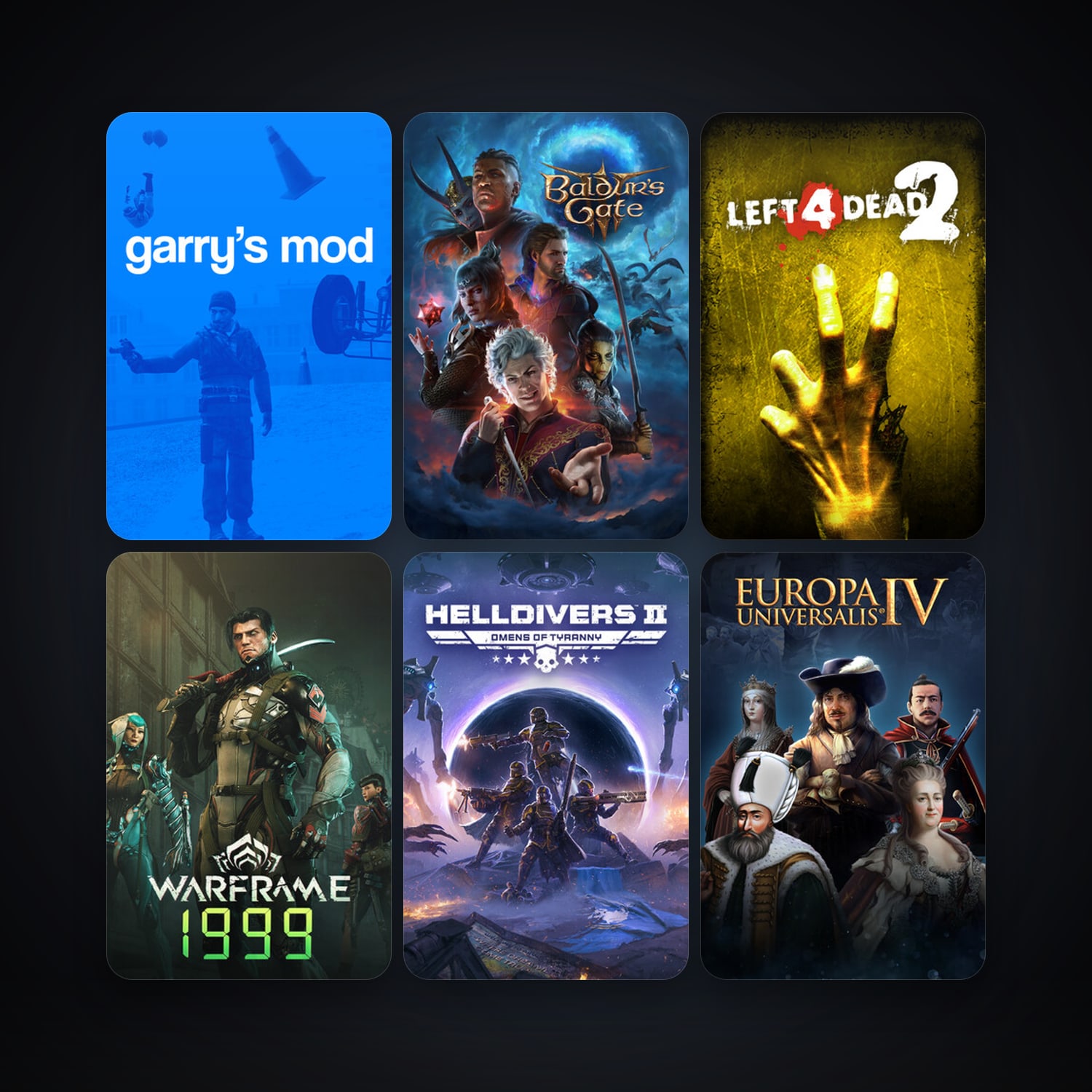 Left 4 Dead 2 + Garry's Mod, 47 games, clean — HabibiAccounts
