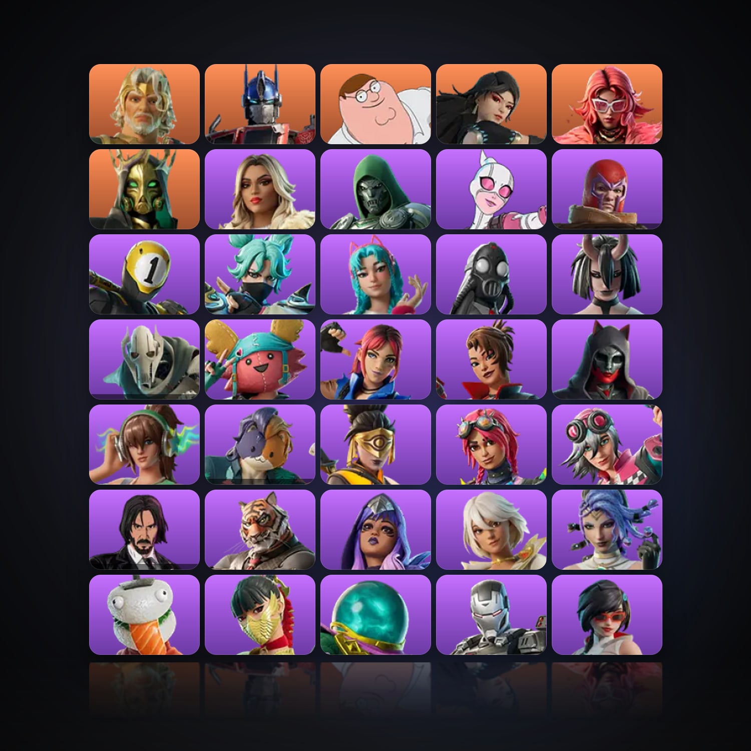 Fortnite | 95 Skins | 250 V-Bucks | Level 2619 | 225 Wins — HabibiAccounts
