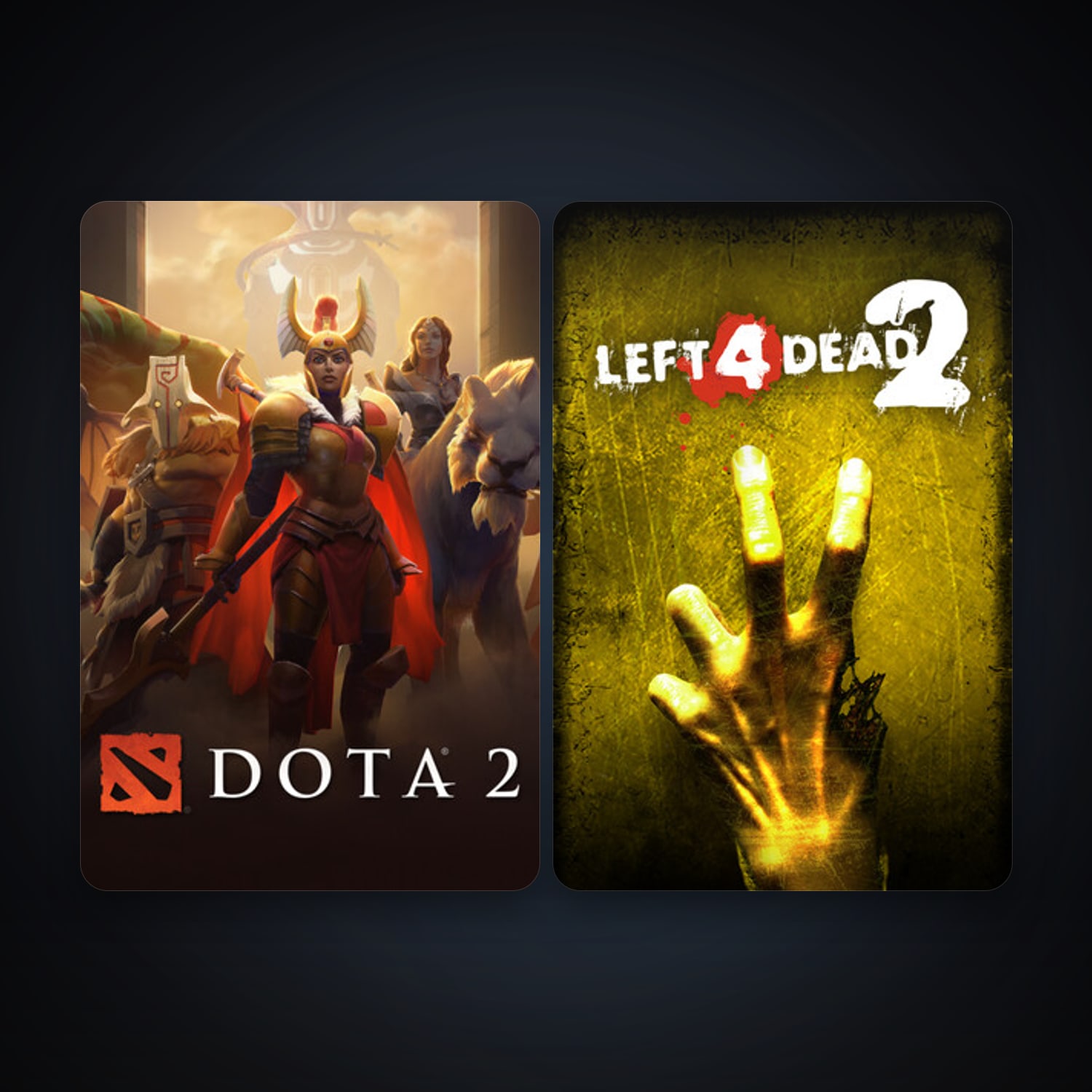 Left 4 Dead 2 + Dota 2, 3 games, clean — HabibiAccounts