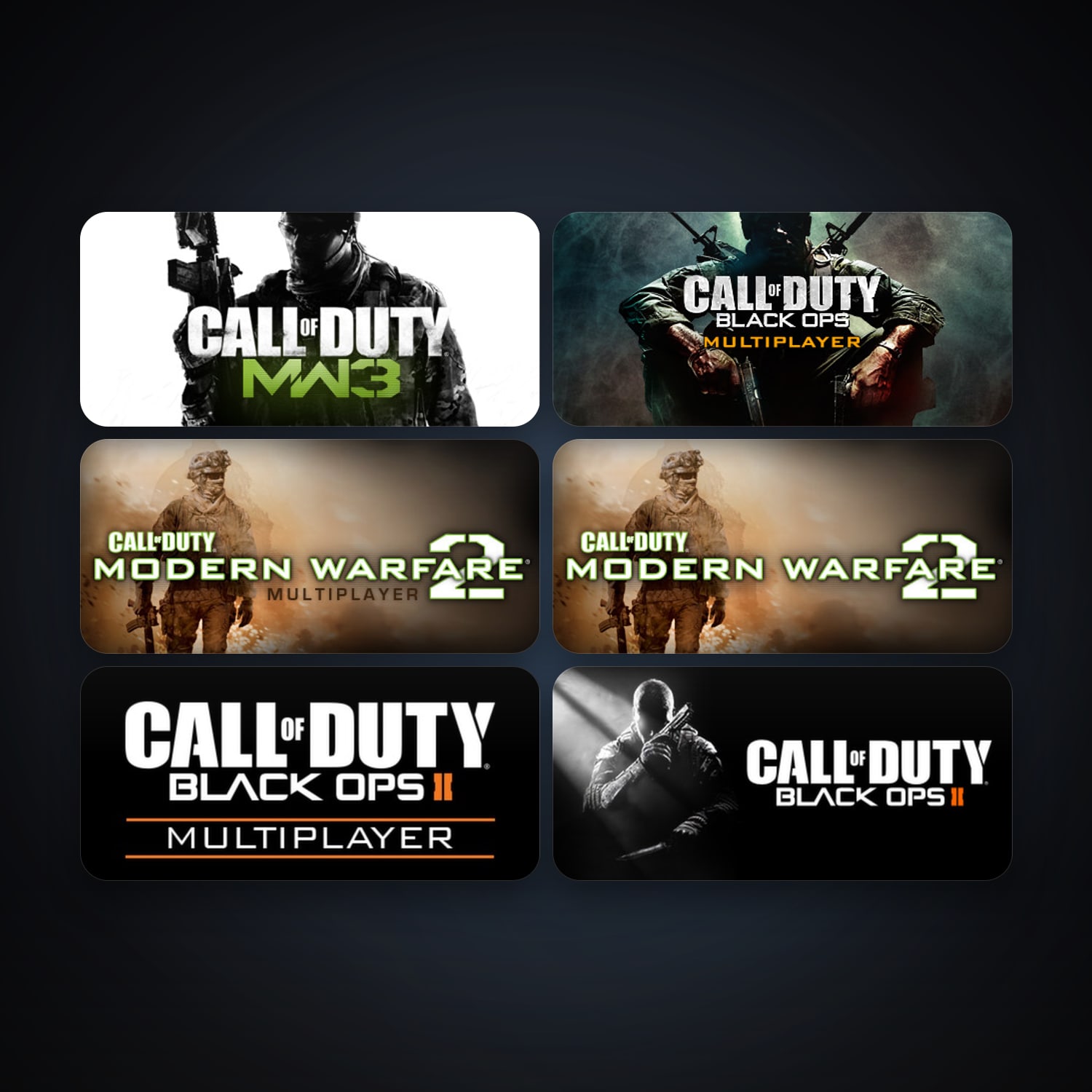 Call of Duty: Modern Warfare 2 (2009) + Call of Duty: Modern Warfare 2 - Multiplayer (2009), 11 games, clean — HabibiAccounts