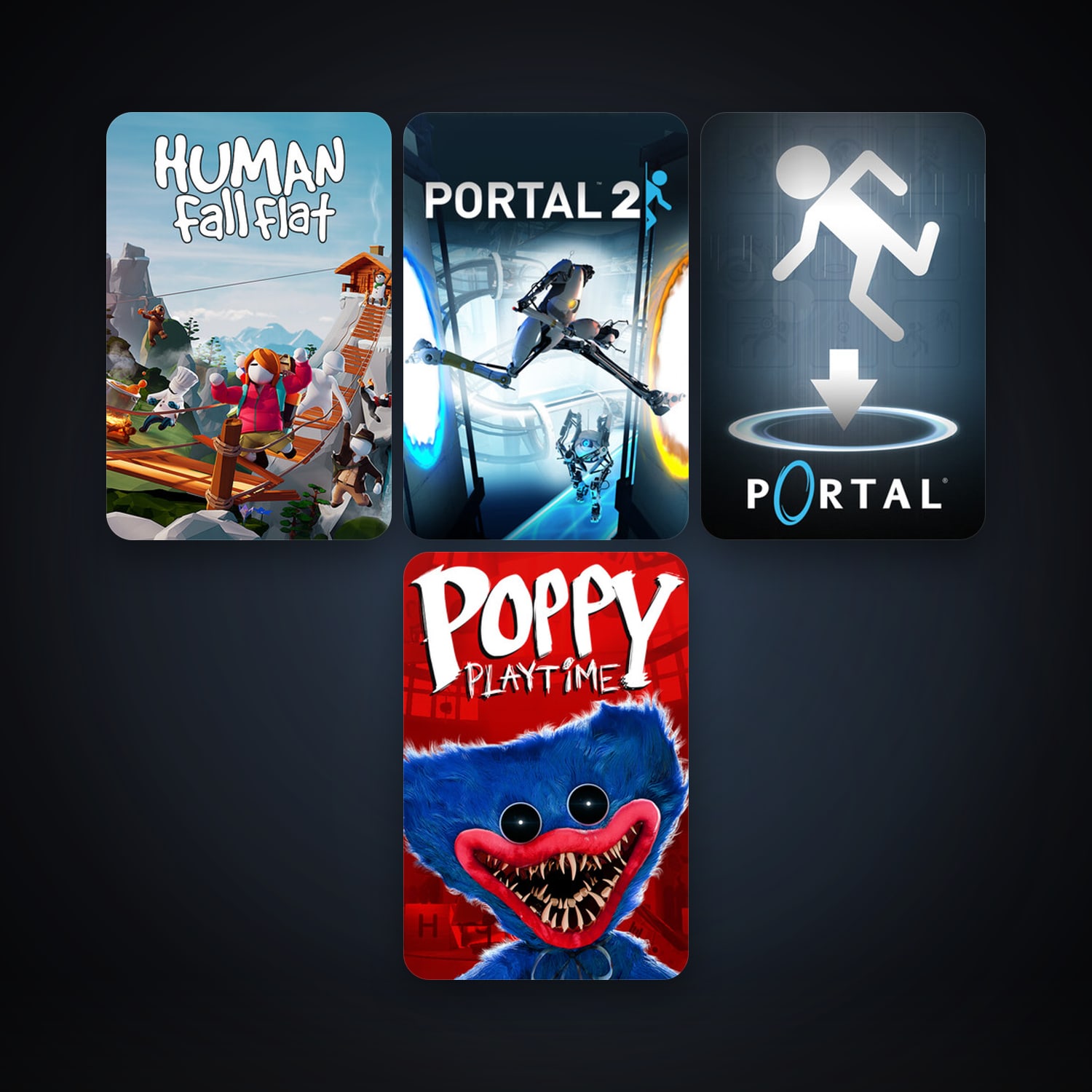 Human: Fall Flat & Portal 2 | Clean — HabibiAccounts