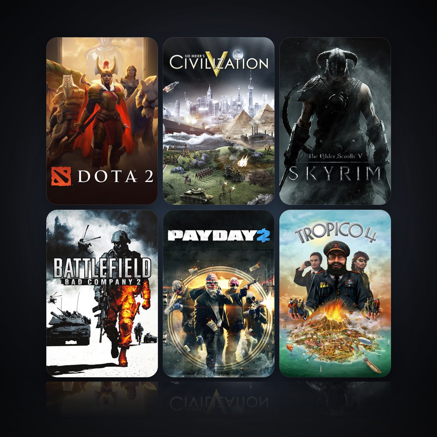 Dota 2 & Sid Meier's Civilization V | Level 10 | 25 Games | Clean — HabibiAccounts