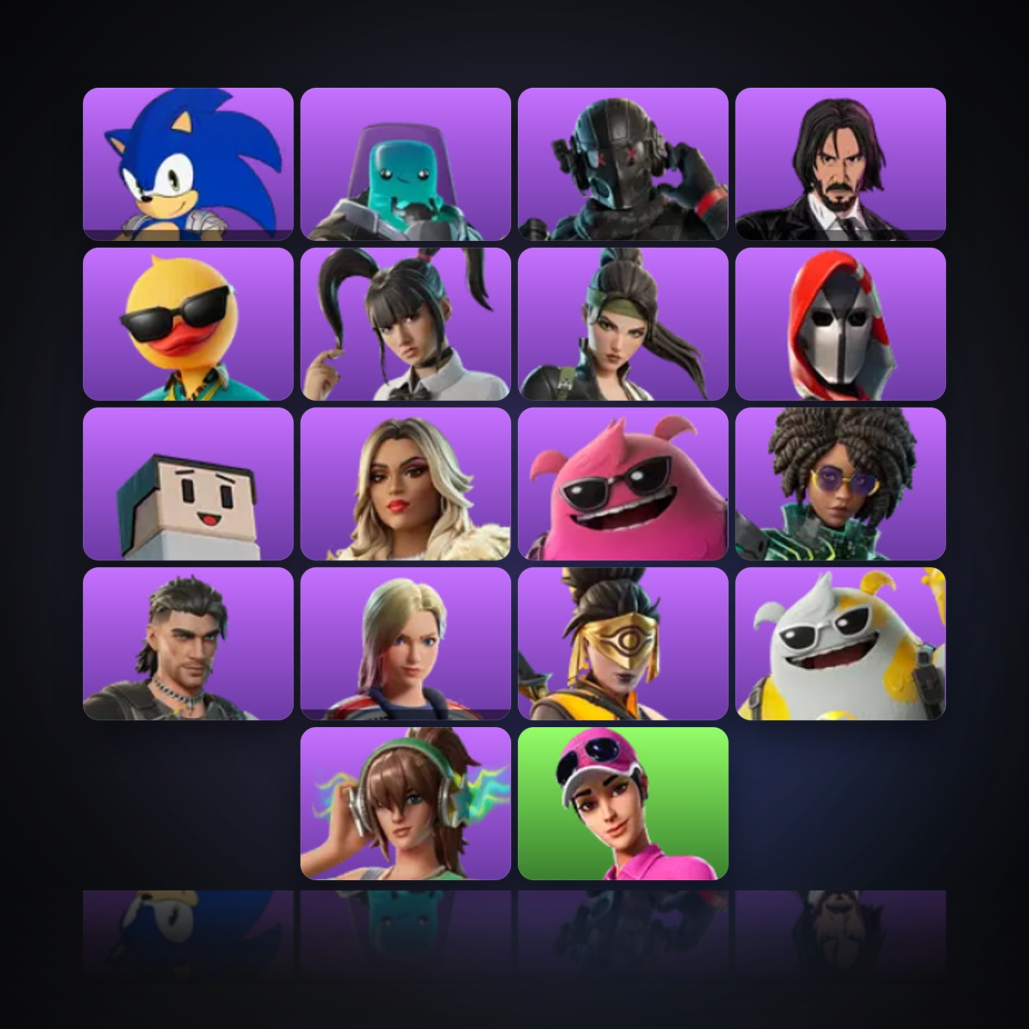 Fortnite | 18 Skins | 350 V-Bucks | Level 478 | 38 Wins — HabibiAccounts