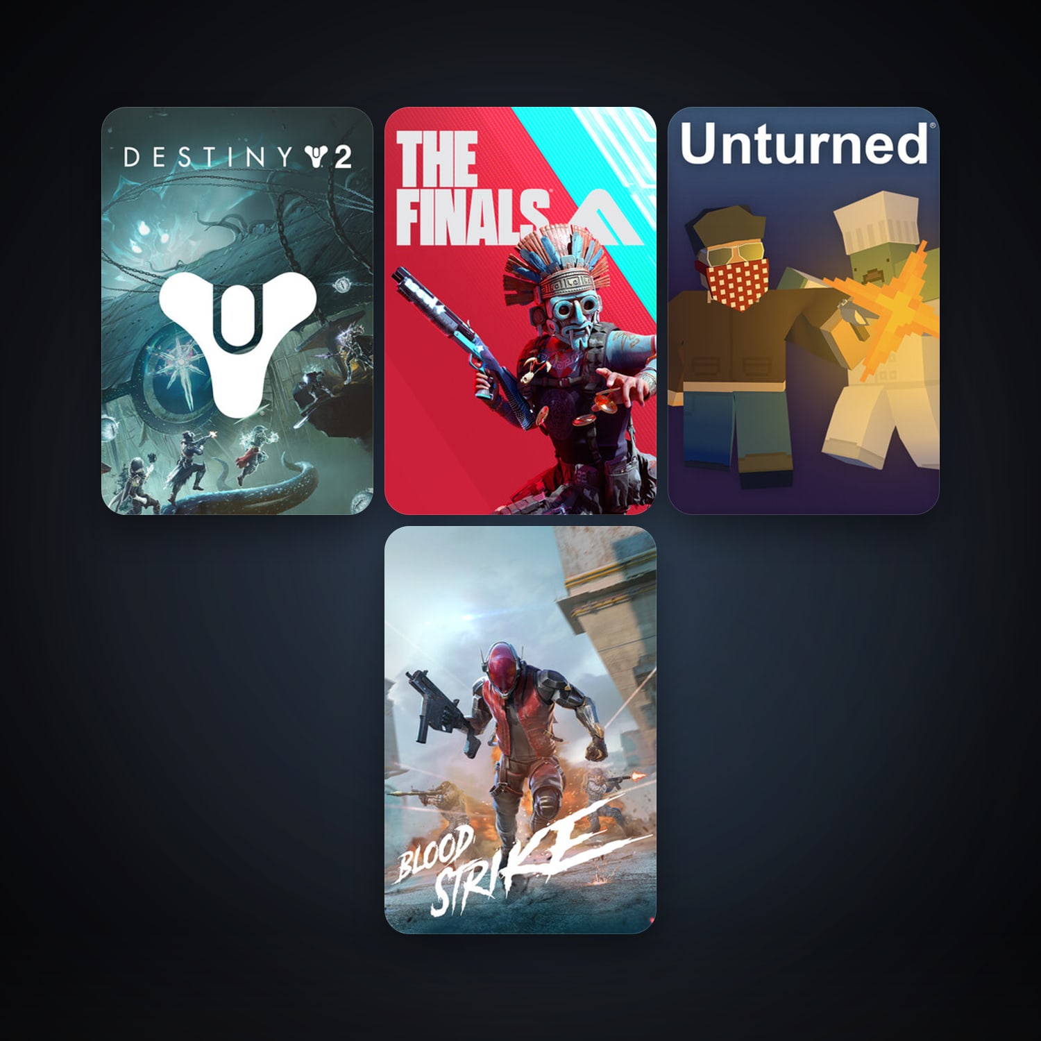 Unturned + Destiny 2, 7 games, clean — HabibiAccounts