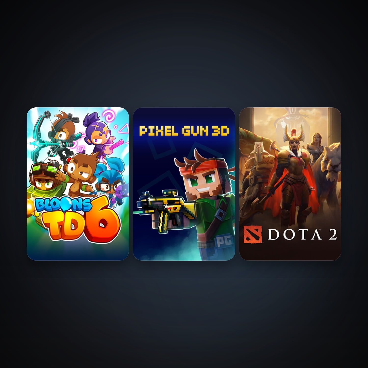Bloons TD 6 & Pixel Gun 3D: PC Edition | Clean — HabibiAccounts