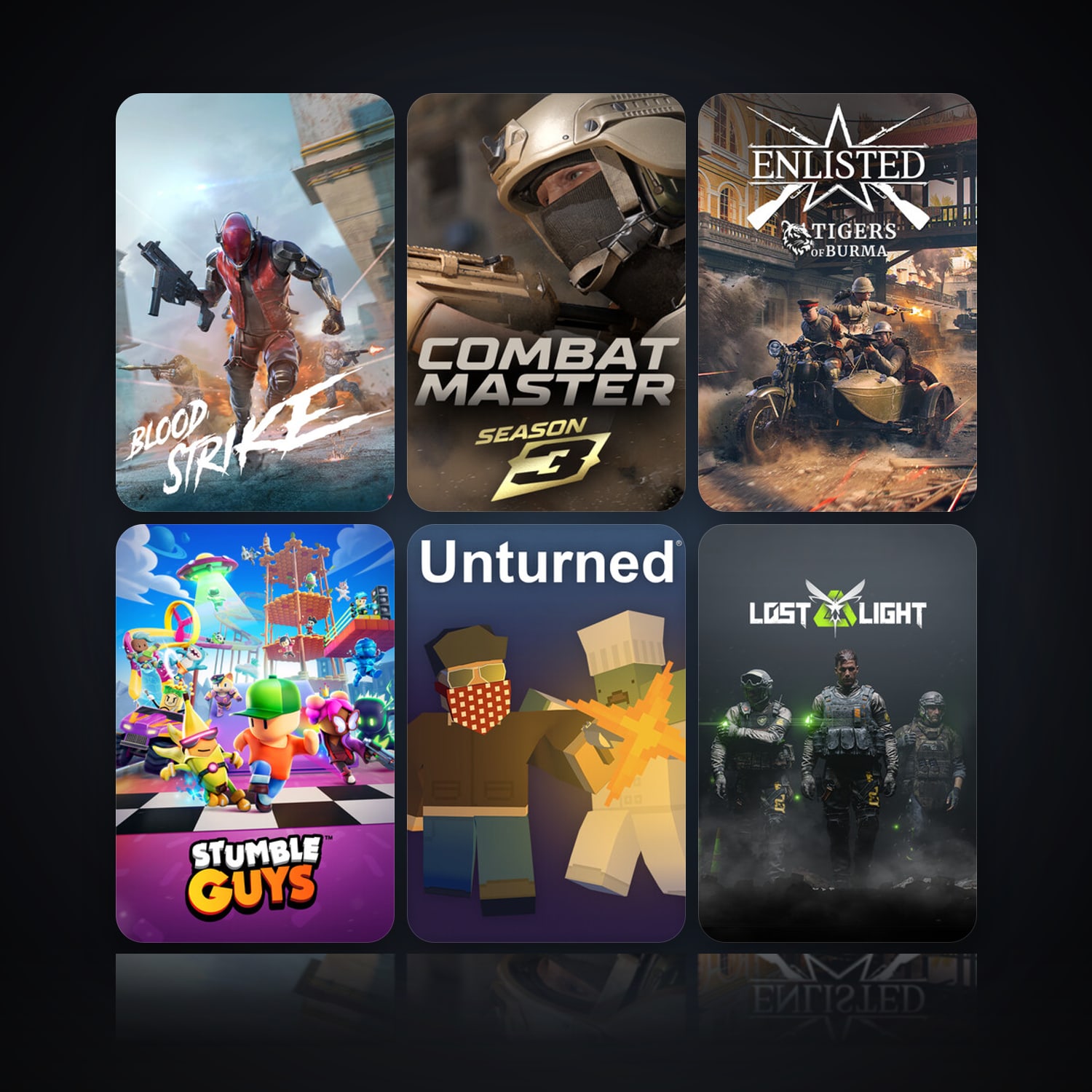 Blood Strike & Combat Master: Season 1 | 11 Games | Clean — HabibiAccounts