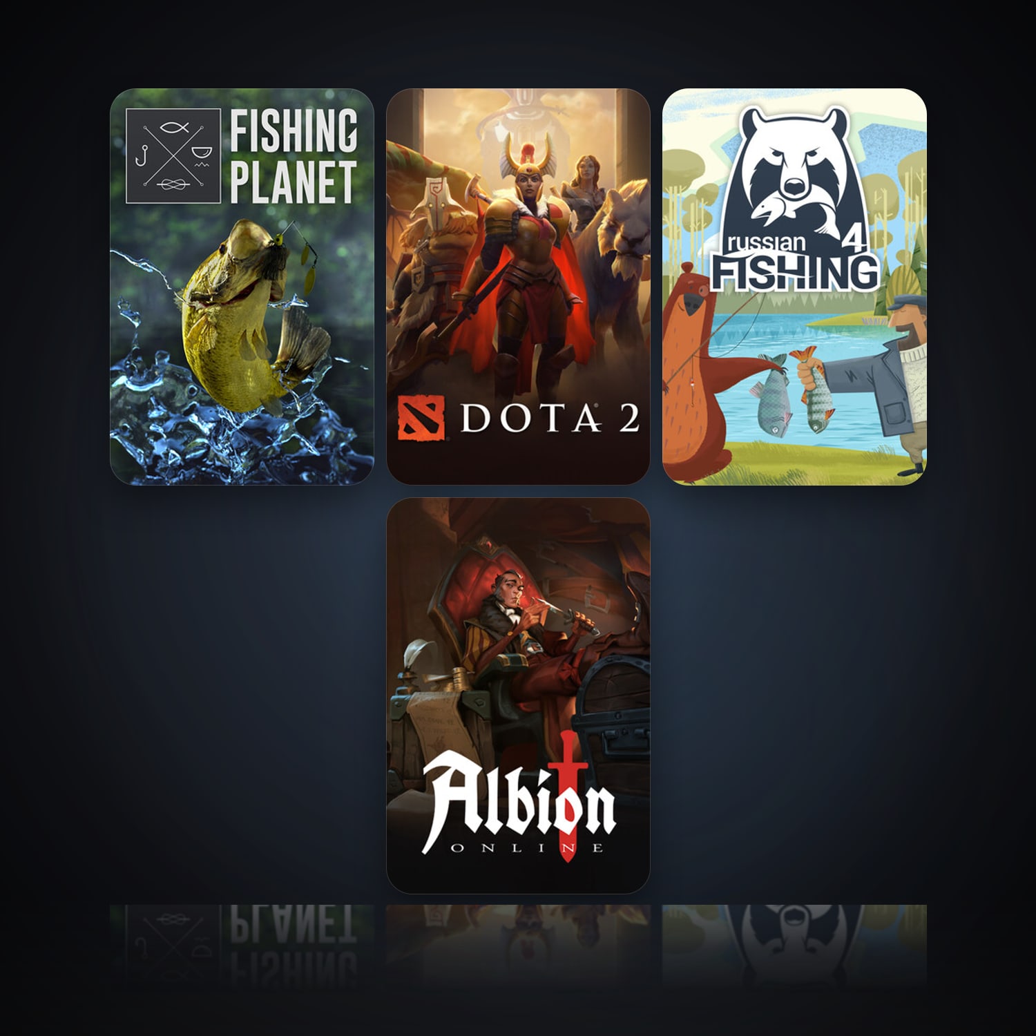 Fishing Planet & Dota 2 | Clean — HabibiAccounts