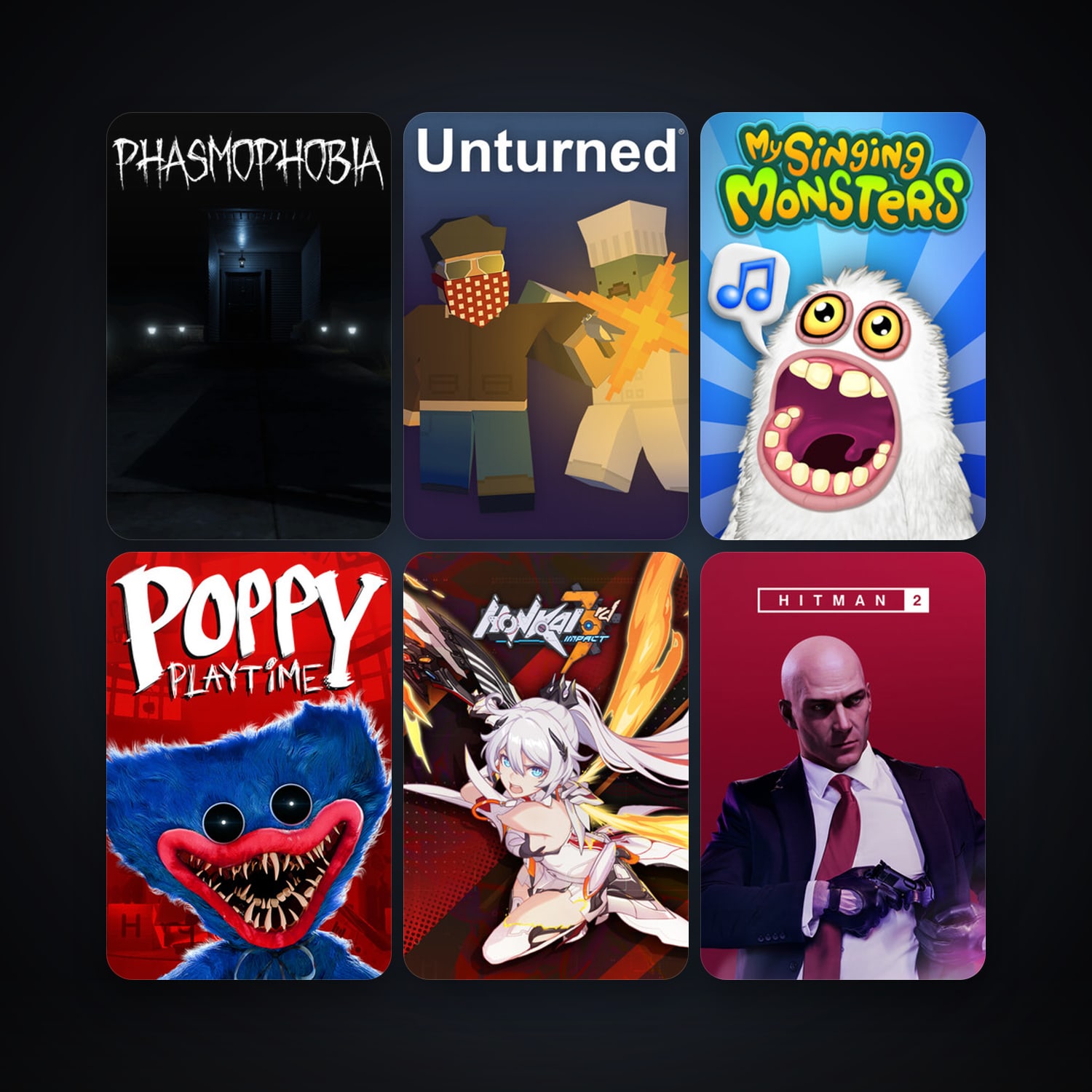 Unturned + Phasmophobia, 22 games, clean — HabibiAccounts