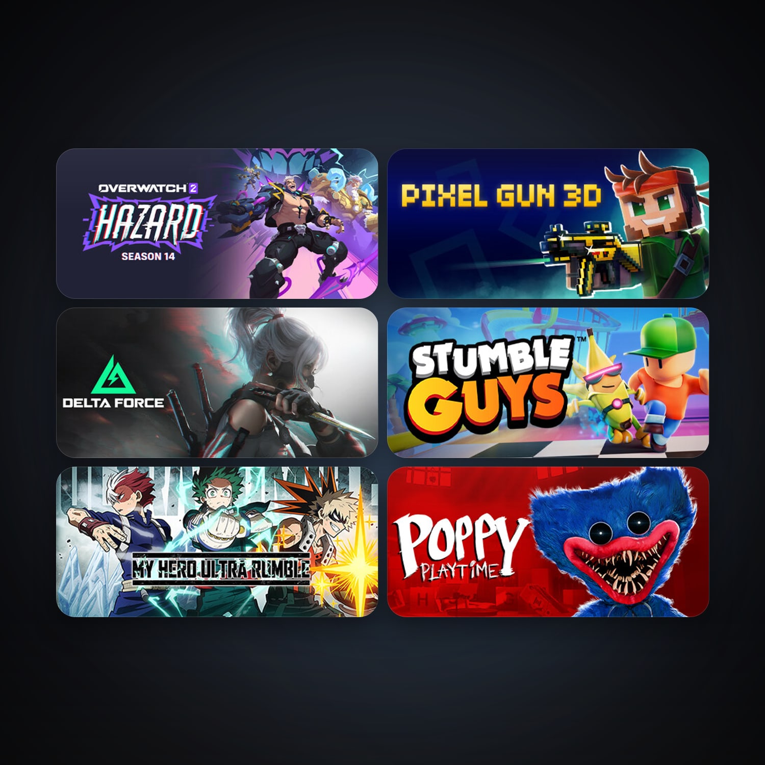 MY HERO ULTRA RUMBLE + Stumble Guys, 13 games, clean — HabibiAccounts
