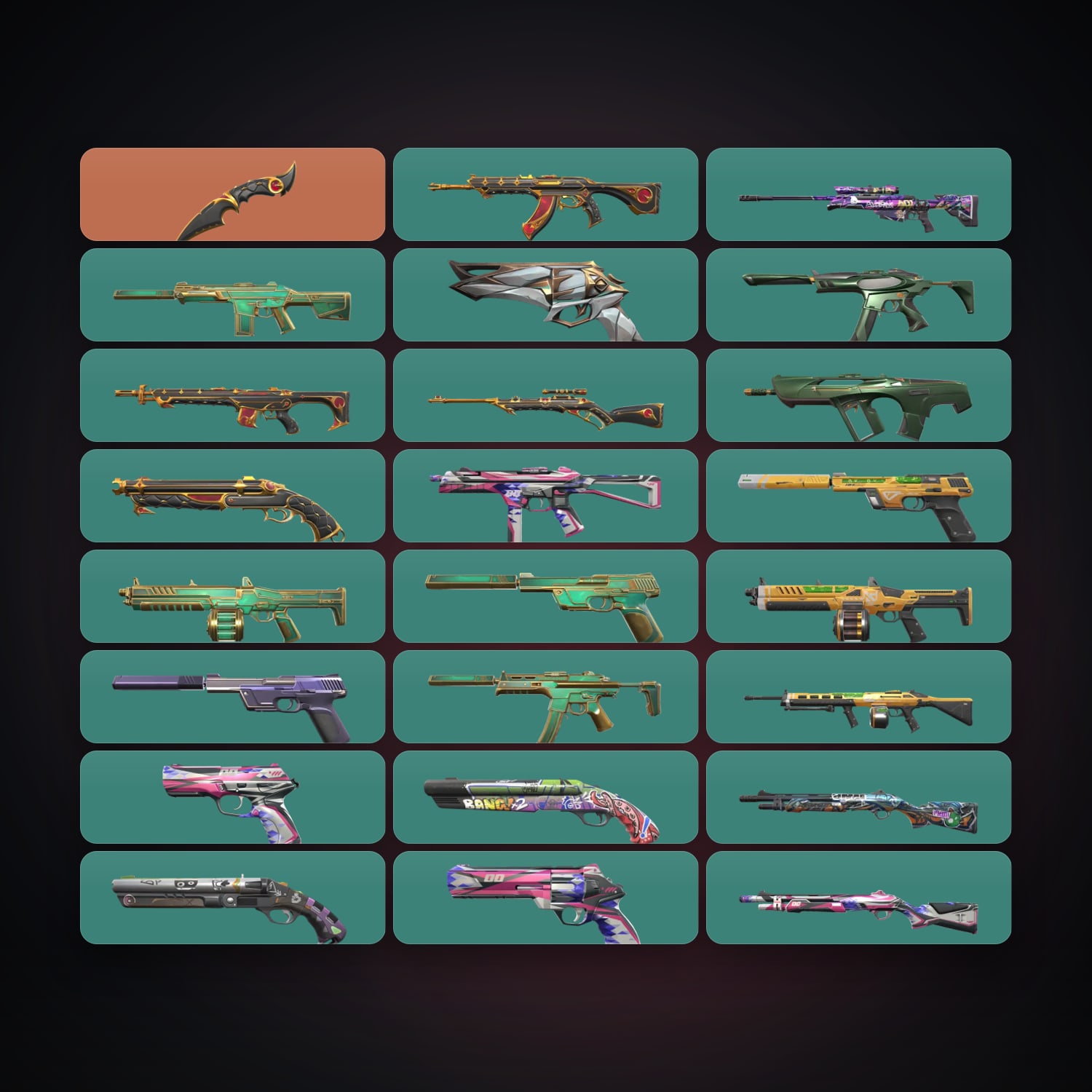 EU Plat 1 locker — 1 knives, 24 skins, lvl 103 — HabibiAccounts