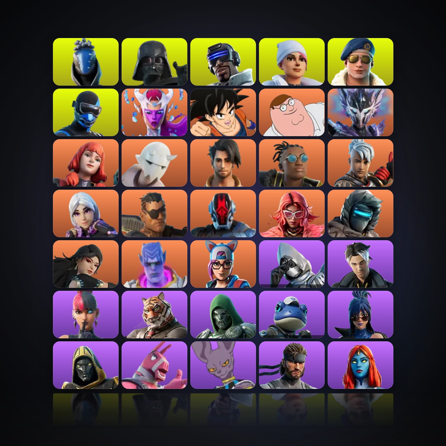 Fortnite | 109 Skins | 300 V-Bucks | Level 2625 | 92 Wins — HabibiAccounts