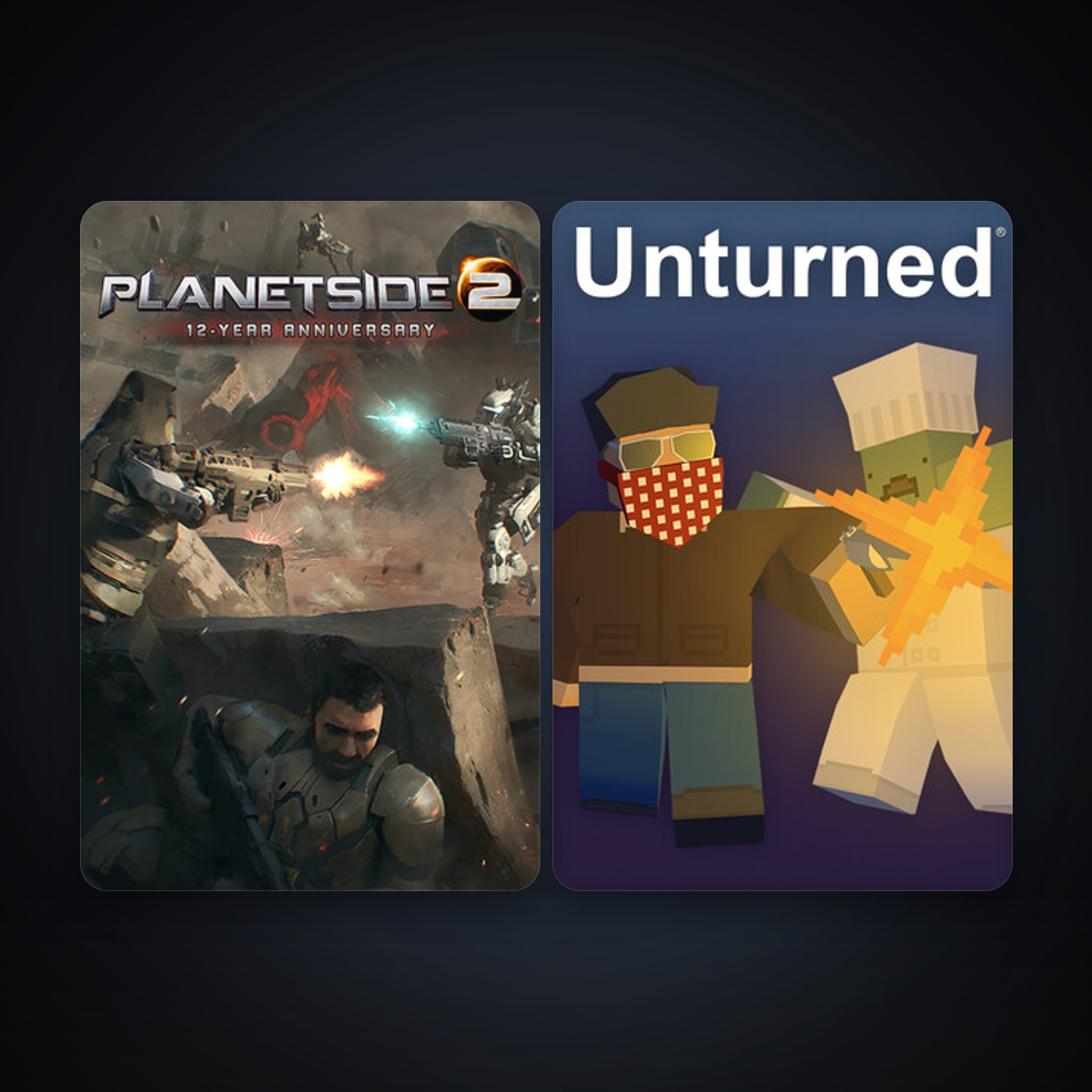 PlanetSide 2 + Unturned, 3 games, clean — HabibiAccounts