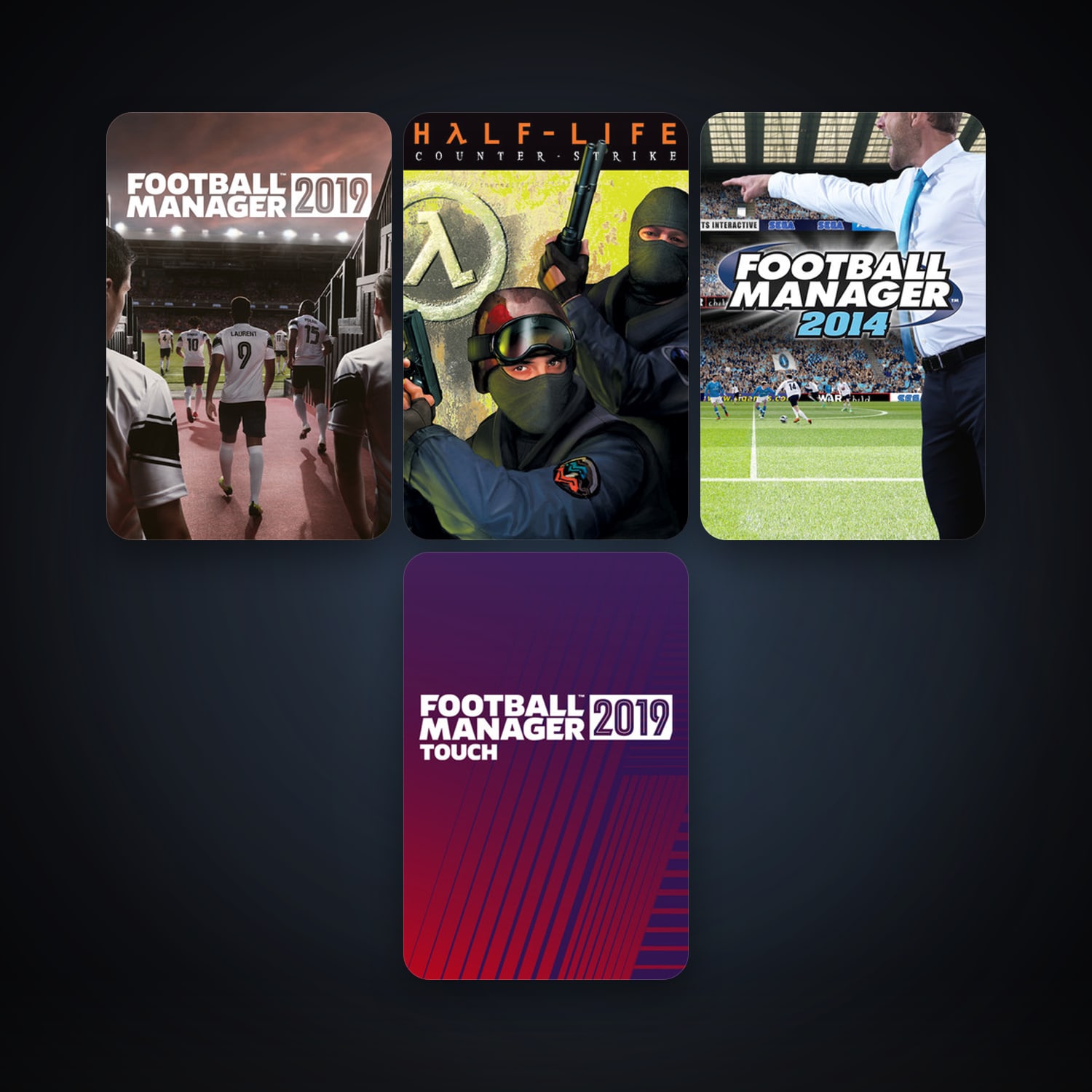 Counter-Strike + Football Manager 2014, 6 games, clean — HabibiAccounts