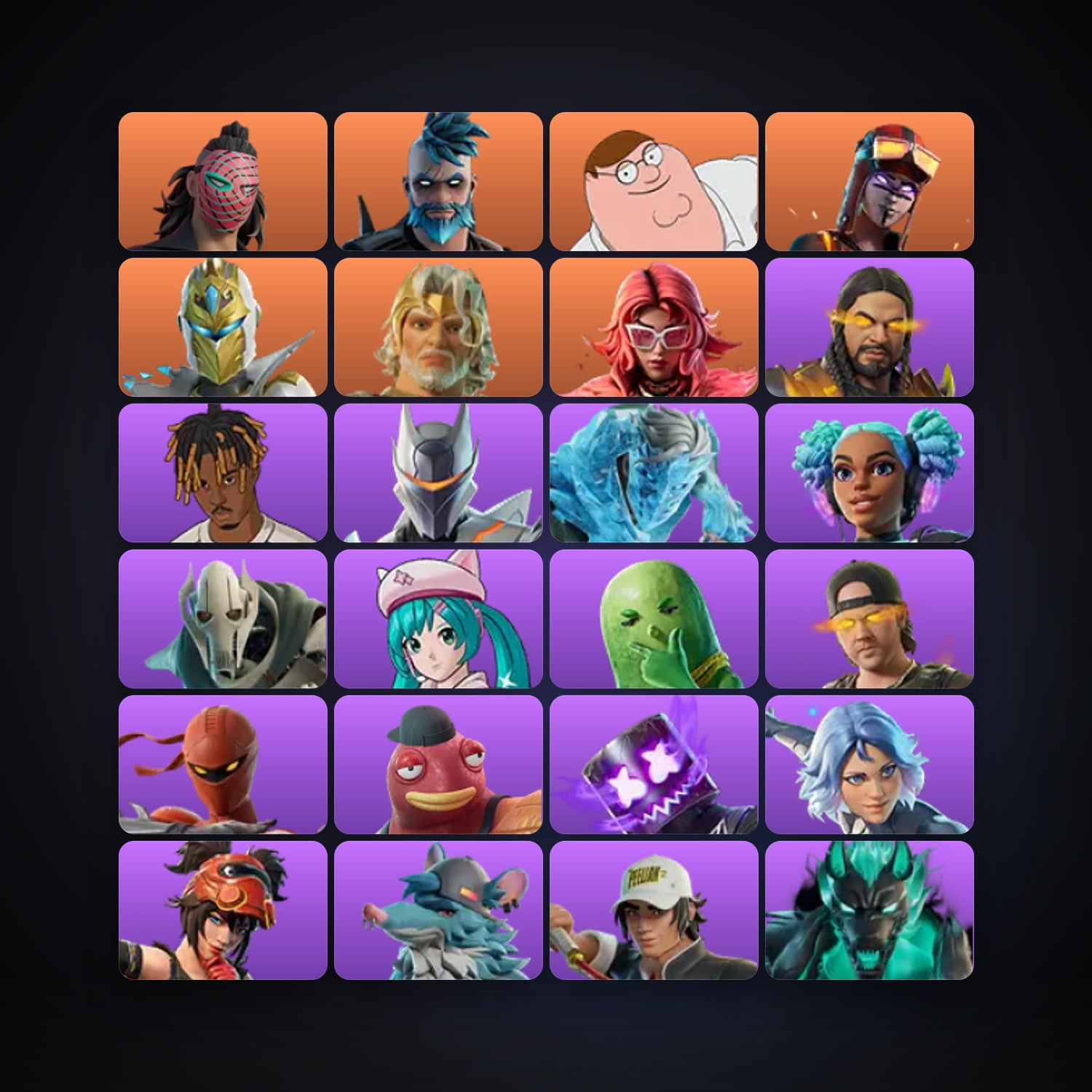 Fortnite | 135 Skins | 500 V-Bucks | Level 1740 | 311 Wins — HabibiAccounts