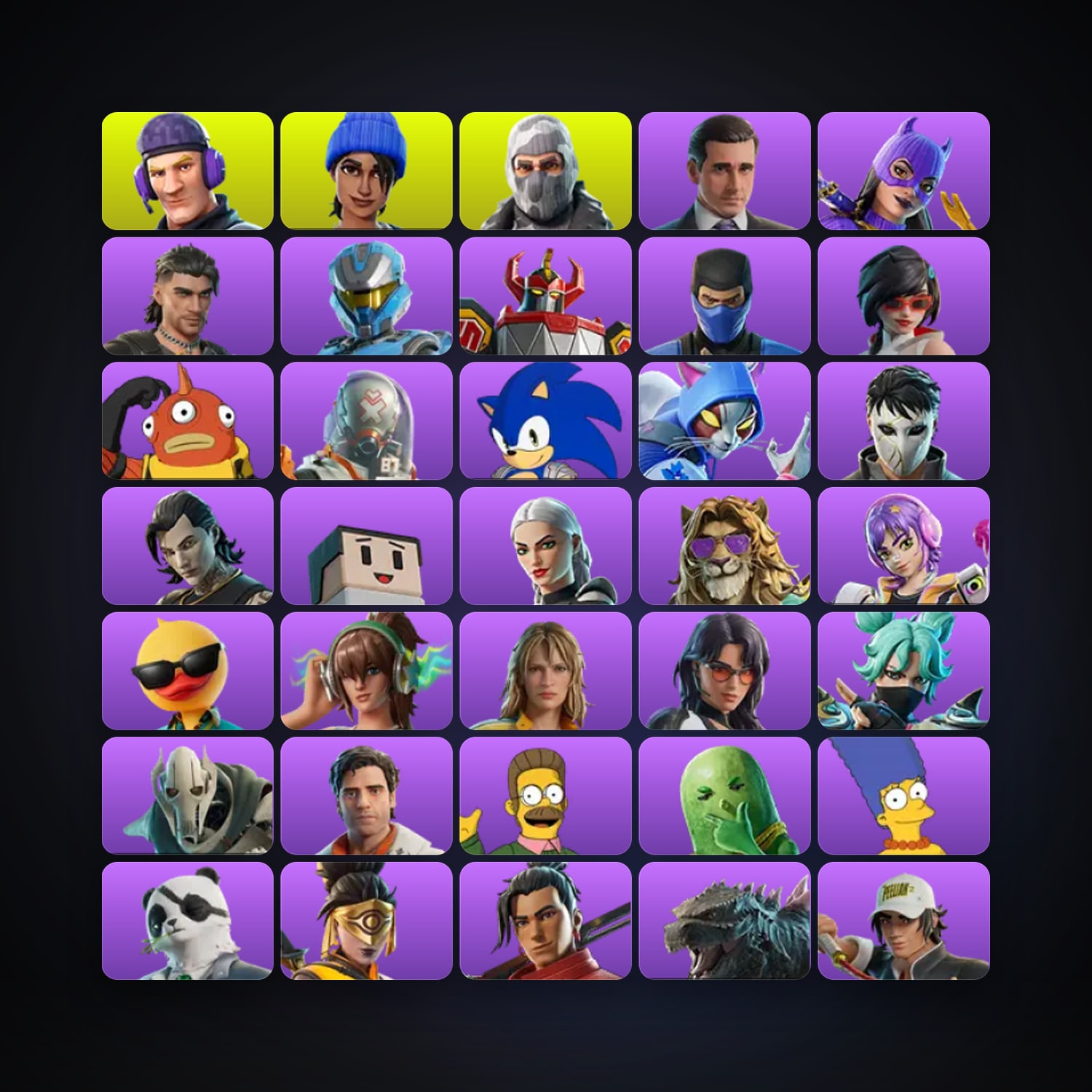 Fortnite | 55 Skins | 100 V-Bucks | Level 769 | 42 Wins — HabibiAccounts