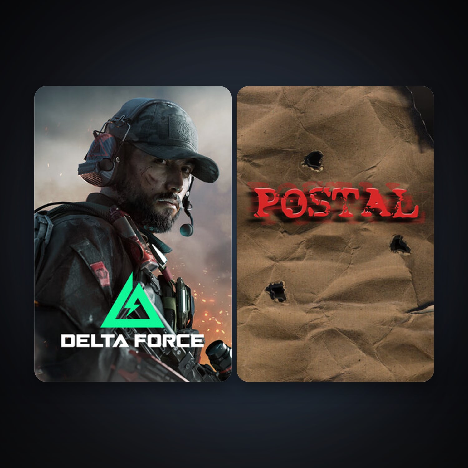 POSTAL + Delta Force: Hawk Ops, 4 games, clean — HabibiAccounts