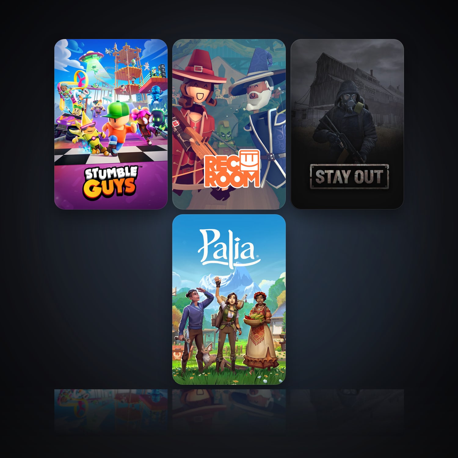 هالحساب ستيم فلين، Rec Room وStay Out، 7 لعبة، صامد واضح — HabibiAccounts