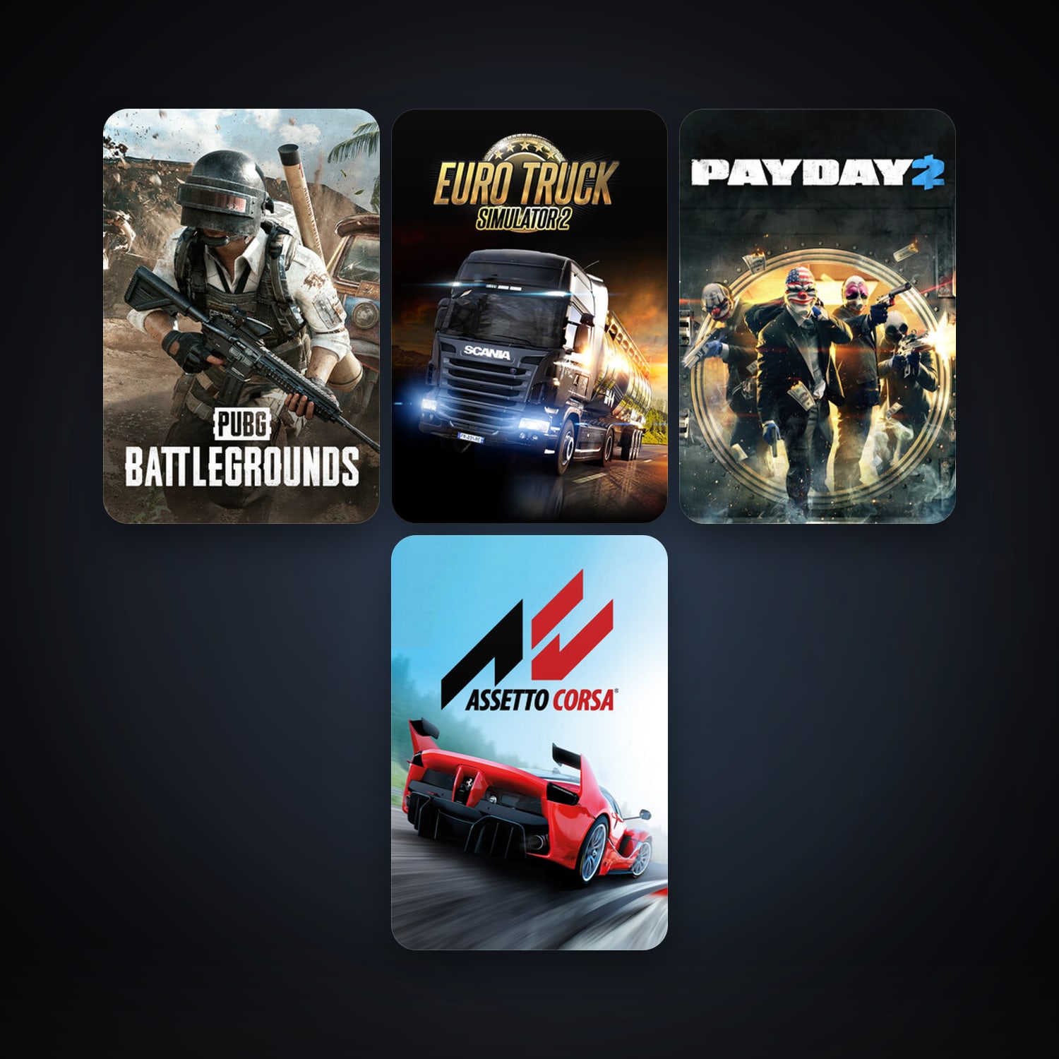 Free CS2 (No Prime) + PAYDAY 2, 6 games, clean — HabibiAccounts
