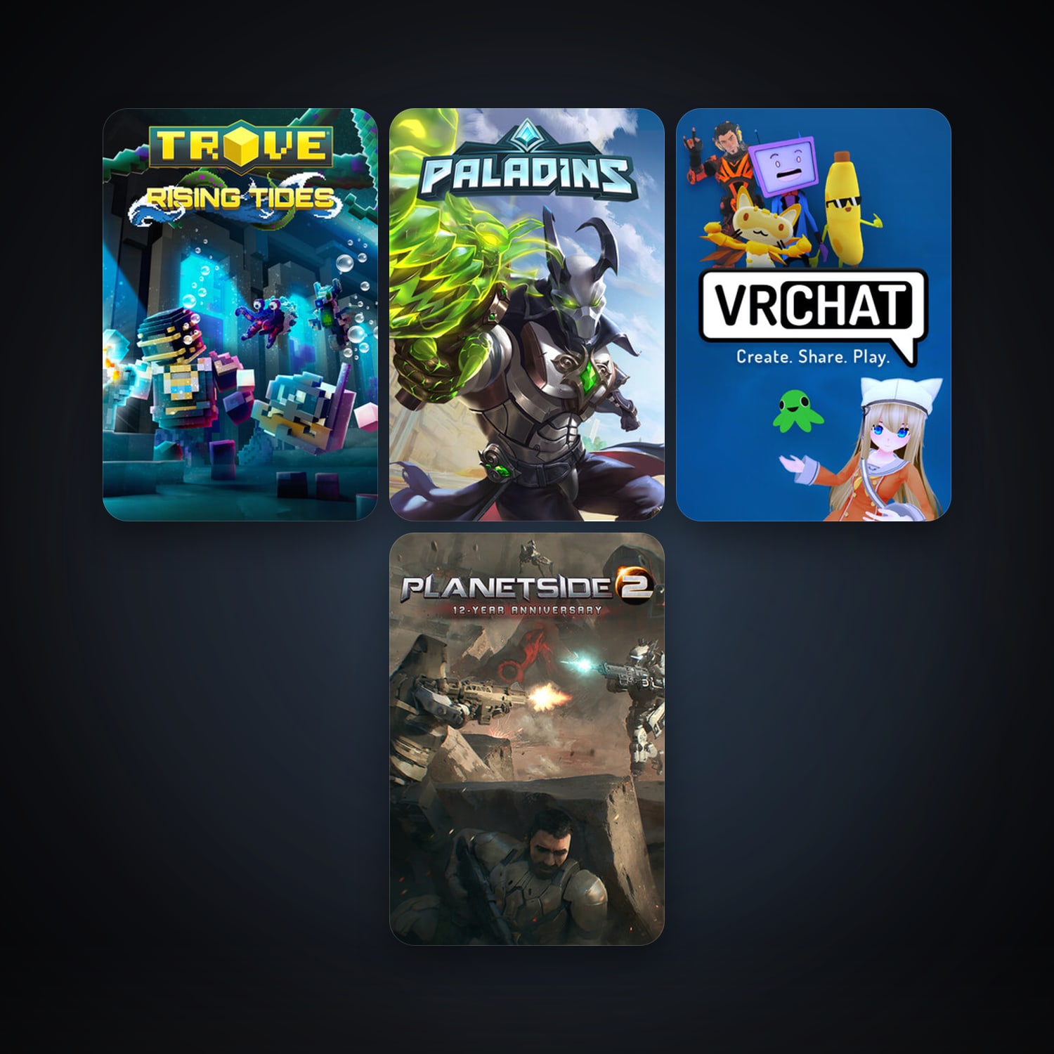 PlanetSide 2 + Trove, 9 games, clean — HabibiAccounts