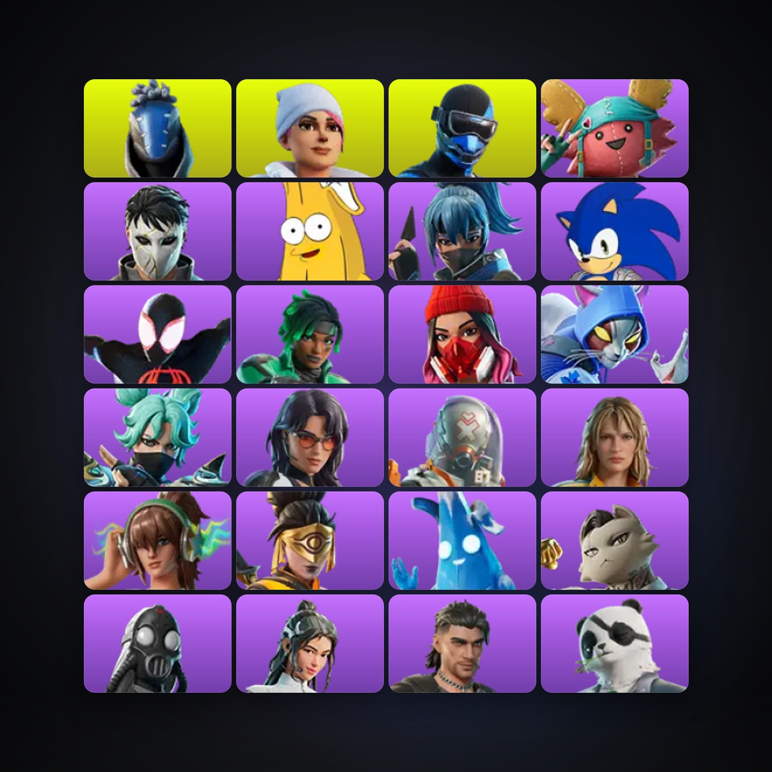Fortnite | 72 Skins | 400 V-Bucks | Level 2172 | 152 Wins — HabibiAccounts