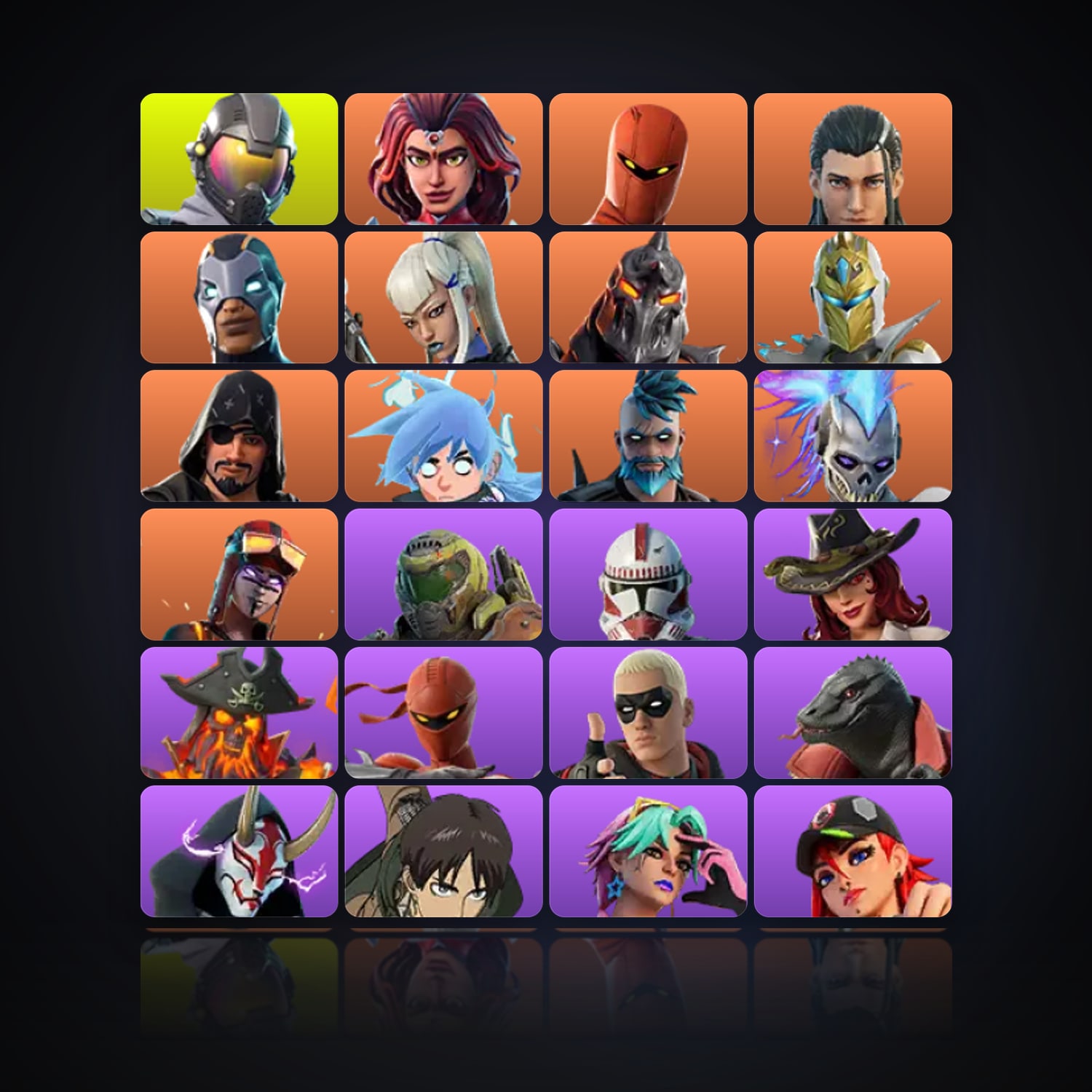 Fortnite | 52 Skins | 100 V-Bucks | Level 1219 | 84 Wins — HabibiAccounts
