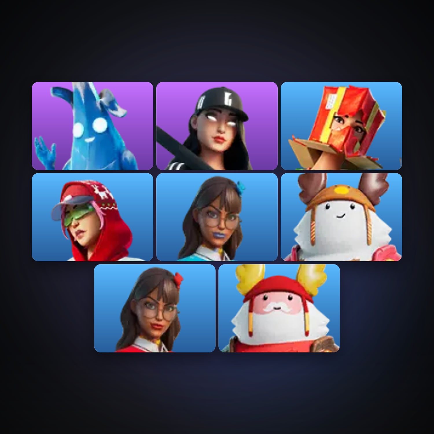 Fortnite | 8 Skins | 100 V-Bucks | Level 187 | 8 Wins — HabibiAccounts