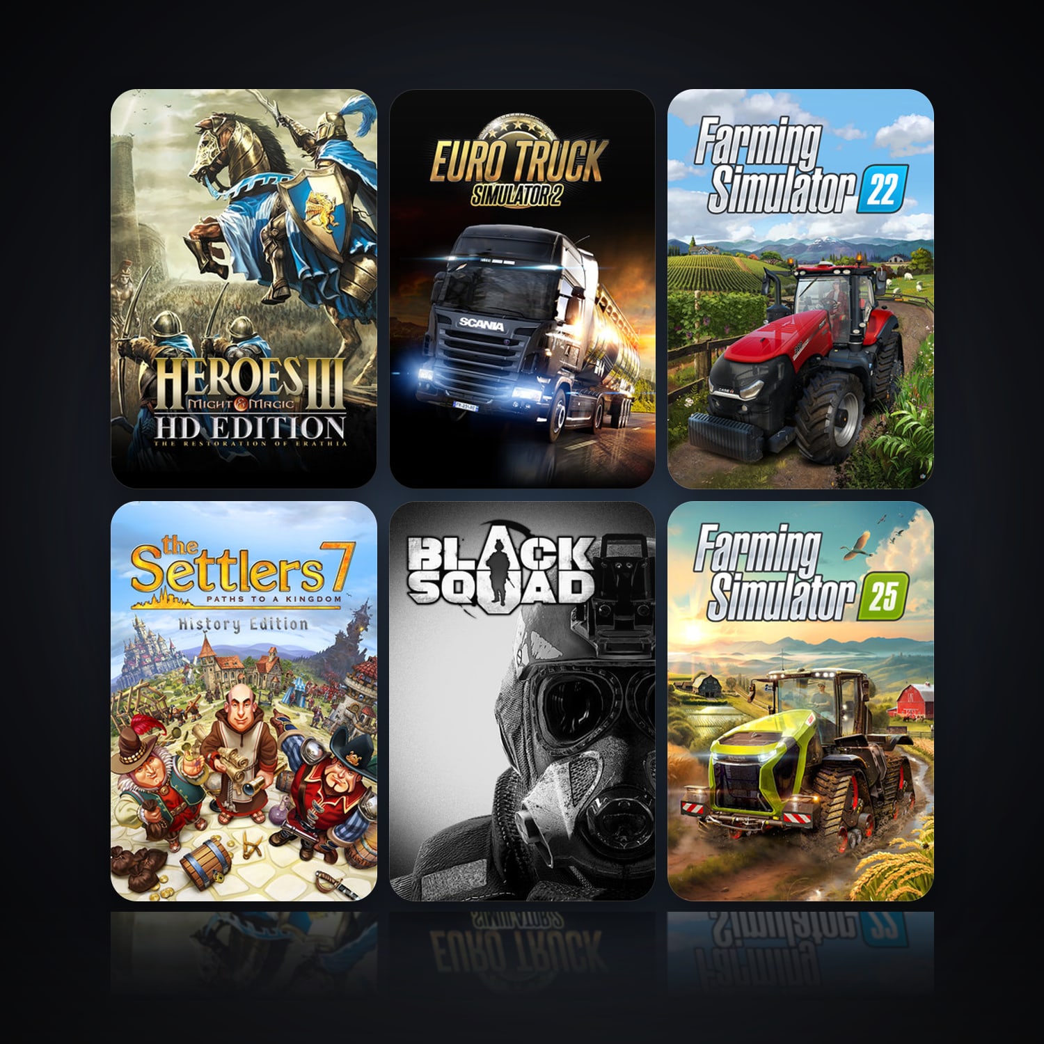 Heroes of Might & Magic III - HD Edition & Euro Truck Simulator 2 | Clean — HabibiAccounts