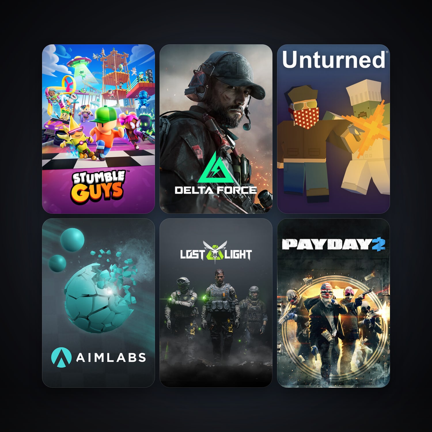 PAYDAY 2 + Unturned, 20 games, clean — HabibiAccounts
