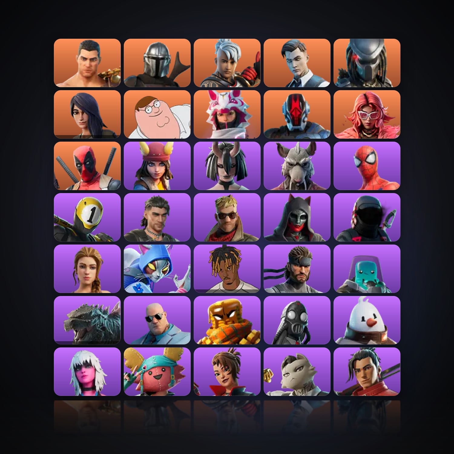 Fortnite | 80 Skins | 50 V-Bucks | Level 2497 | 146 Wins — HabibiAccounts