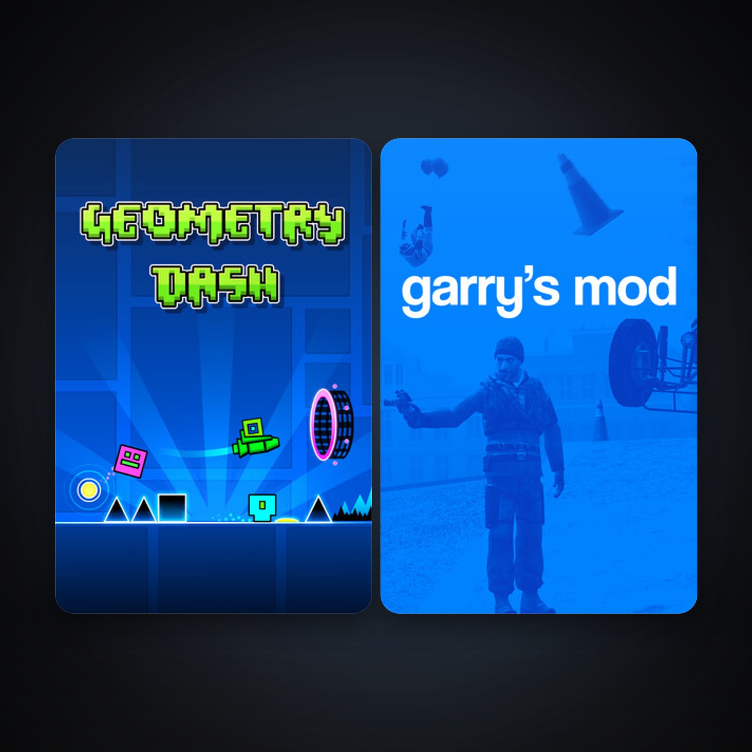 Garry's Mod + Geometry Dash, 5 games, clean — HabibiAccounts