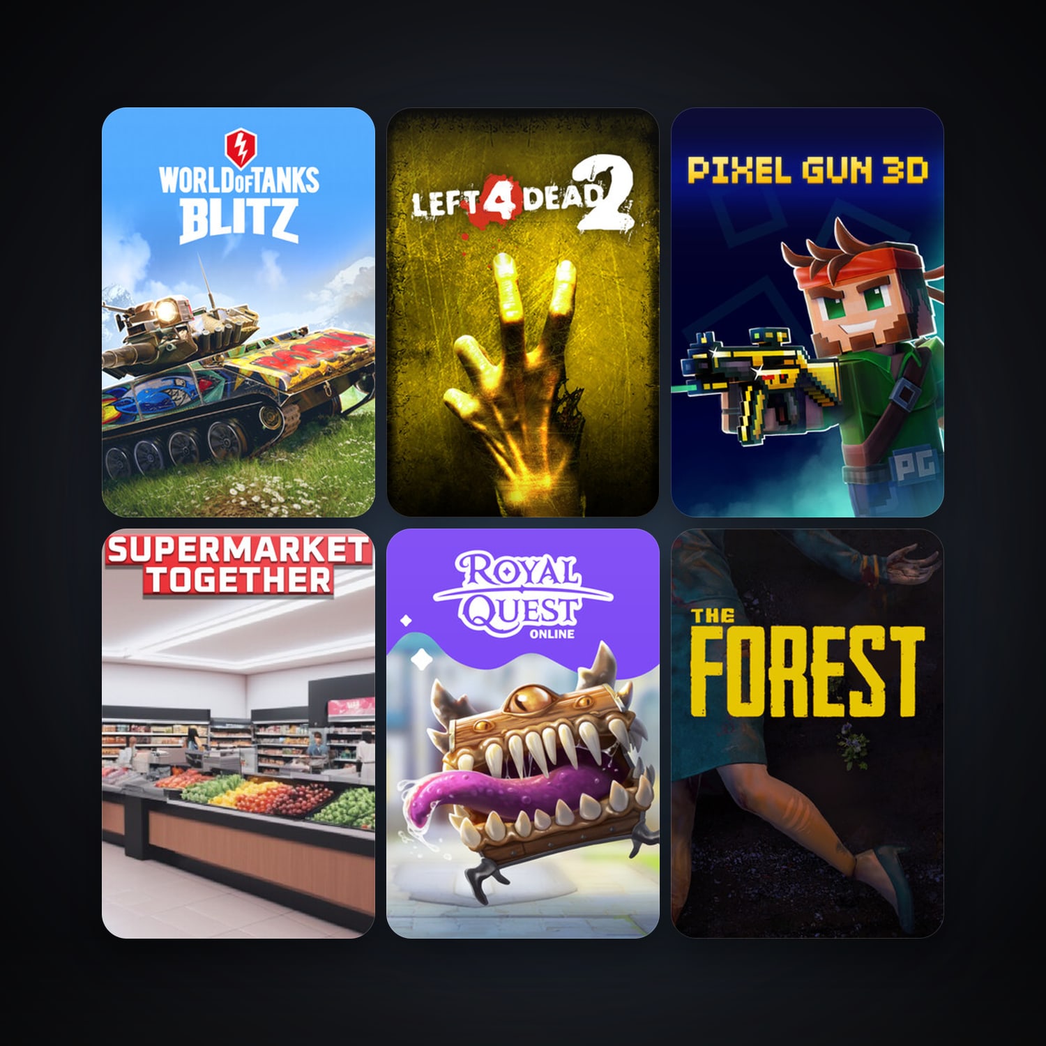 Left 4 Dead 2 + The Forest, 15 games, clean — HabibiAccounts