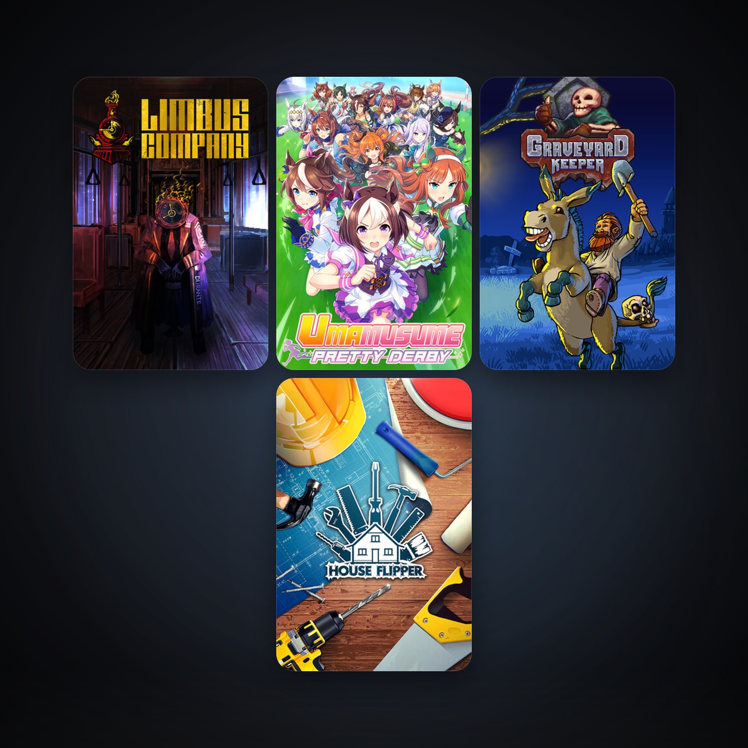 Graveyard Keeper + House Flipper, 12 games, clean — HabibiAccounts