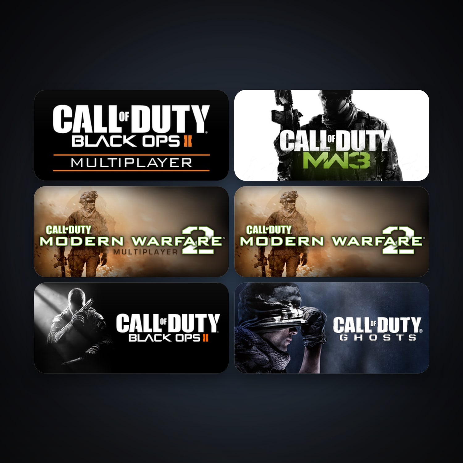 Call of Duty: Modern Warfare 2 (2009) + Call of Duty: Modern Warfare 2 - Multiplayer (2009), 9 games, clean — HabibiAccounts