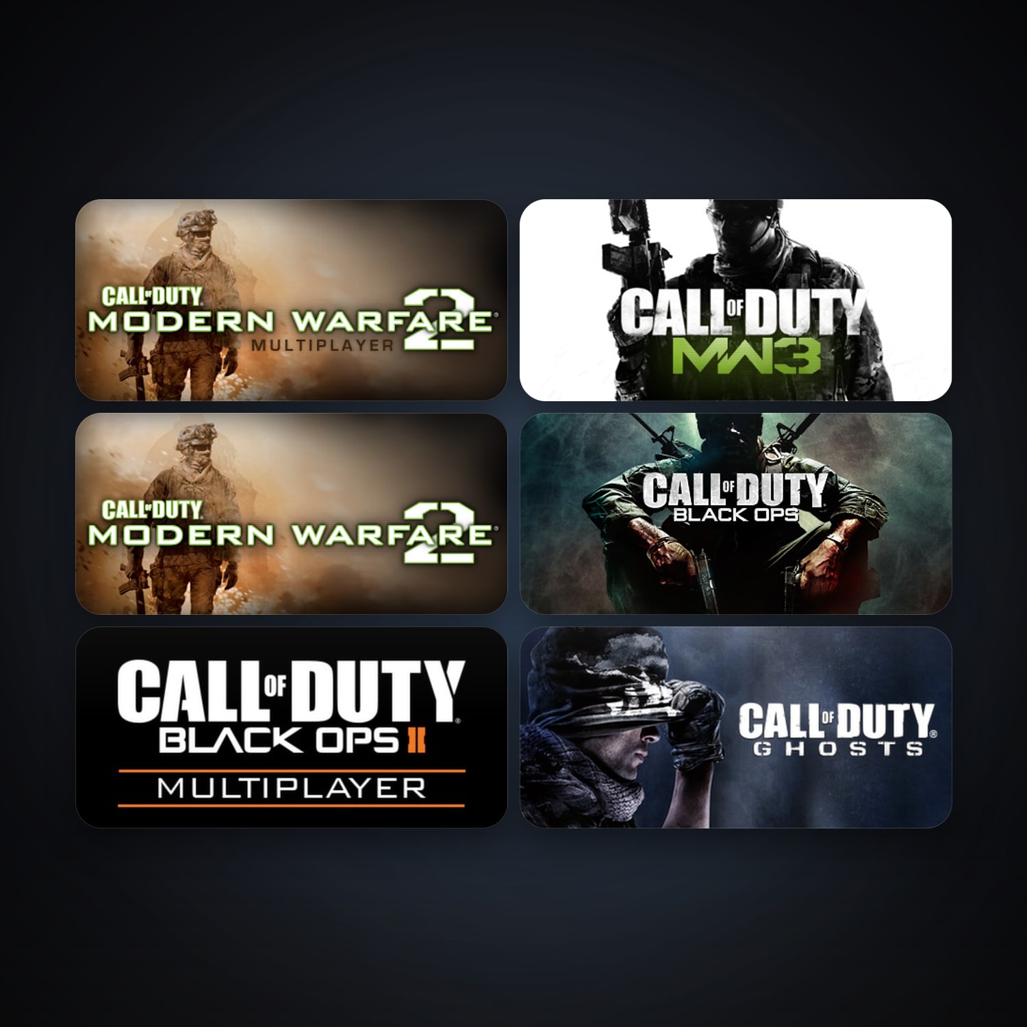 Sid Meier's Civilization V + Call of Duty: Modern Warfare 2 (2009), 13 games, clean — HabibiAccounts
