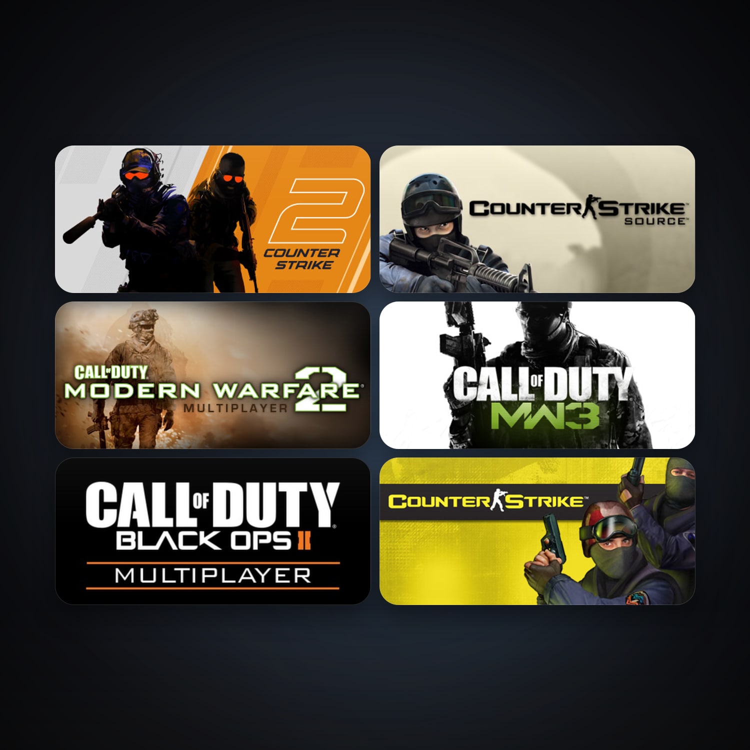Counter-Strike + Day of Defeat, 19 games, Steam 10, clean — HabibiAccounts