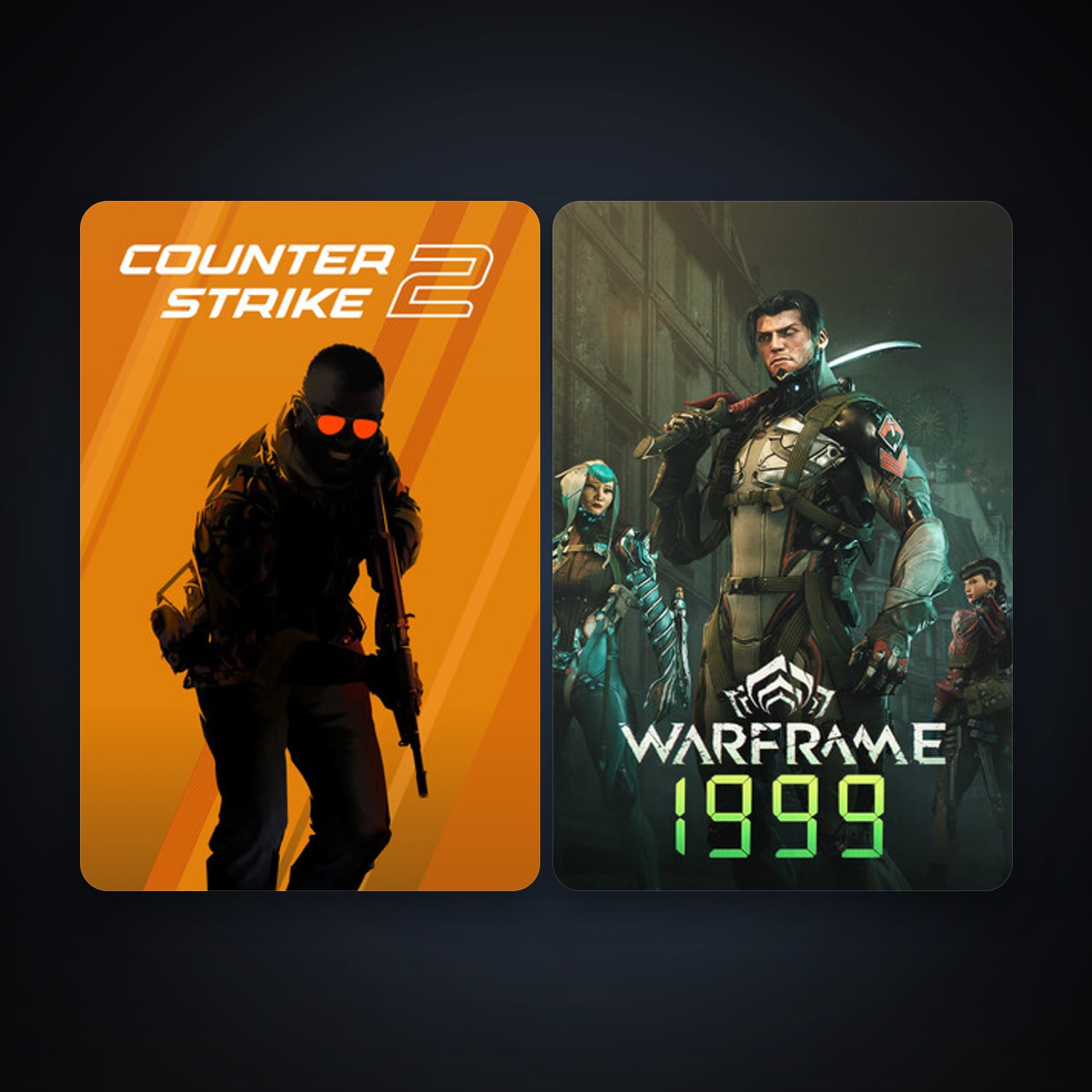 CS2 Prime + Warframe, 2 games, clean — HabibiAccounts