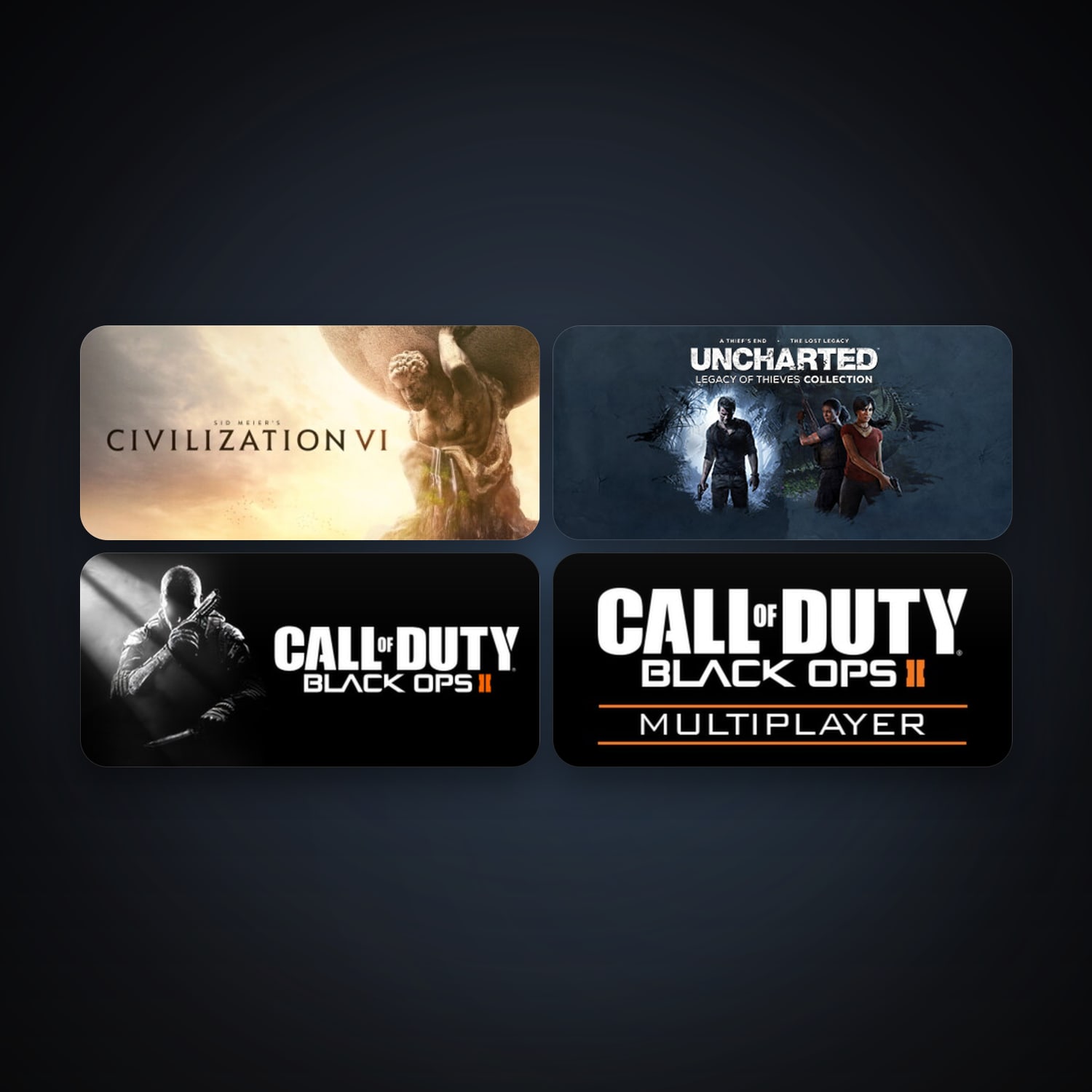 Call of Duty: Black Ops II + Call of Duty: Black Ops II - Multiplayer, 5 games, clean — HabibiAccounts