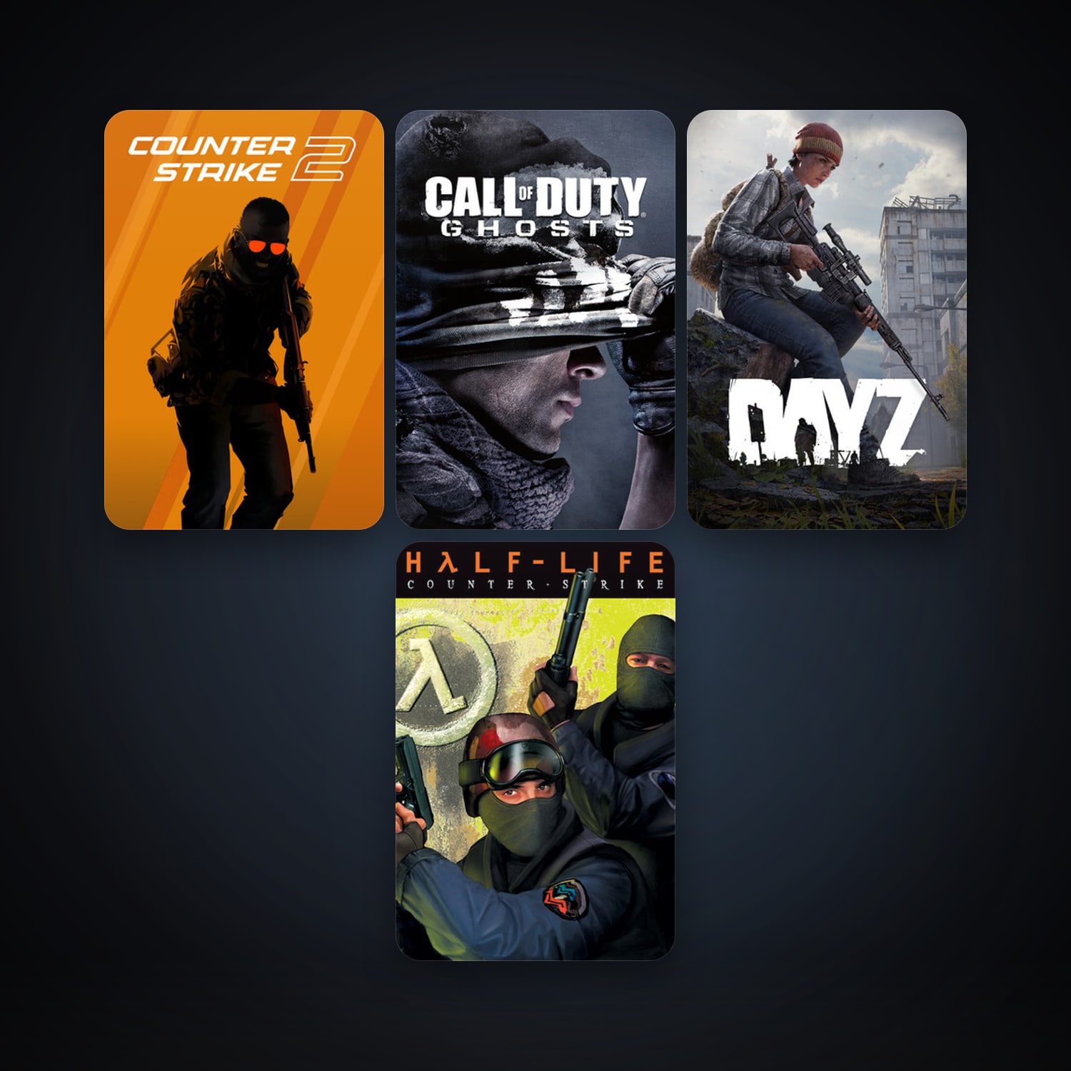 Counter-Strike + Counter-Strike: Source, 8 games, Steam 11, clean — HabibiAccounts