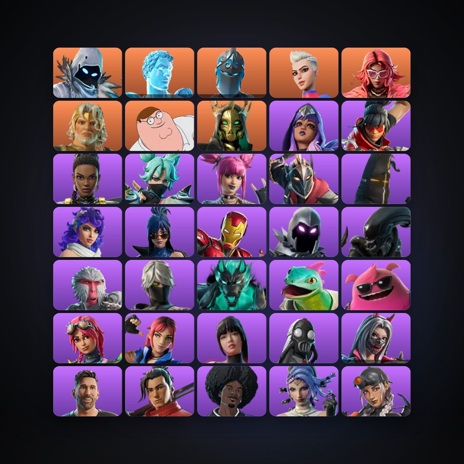 هالحساب فورتنايت، اللوكر مليان 198 سكن، 400 فيبوكس، لفل 4829، 817 فوز — HabibiAccounts