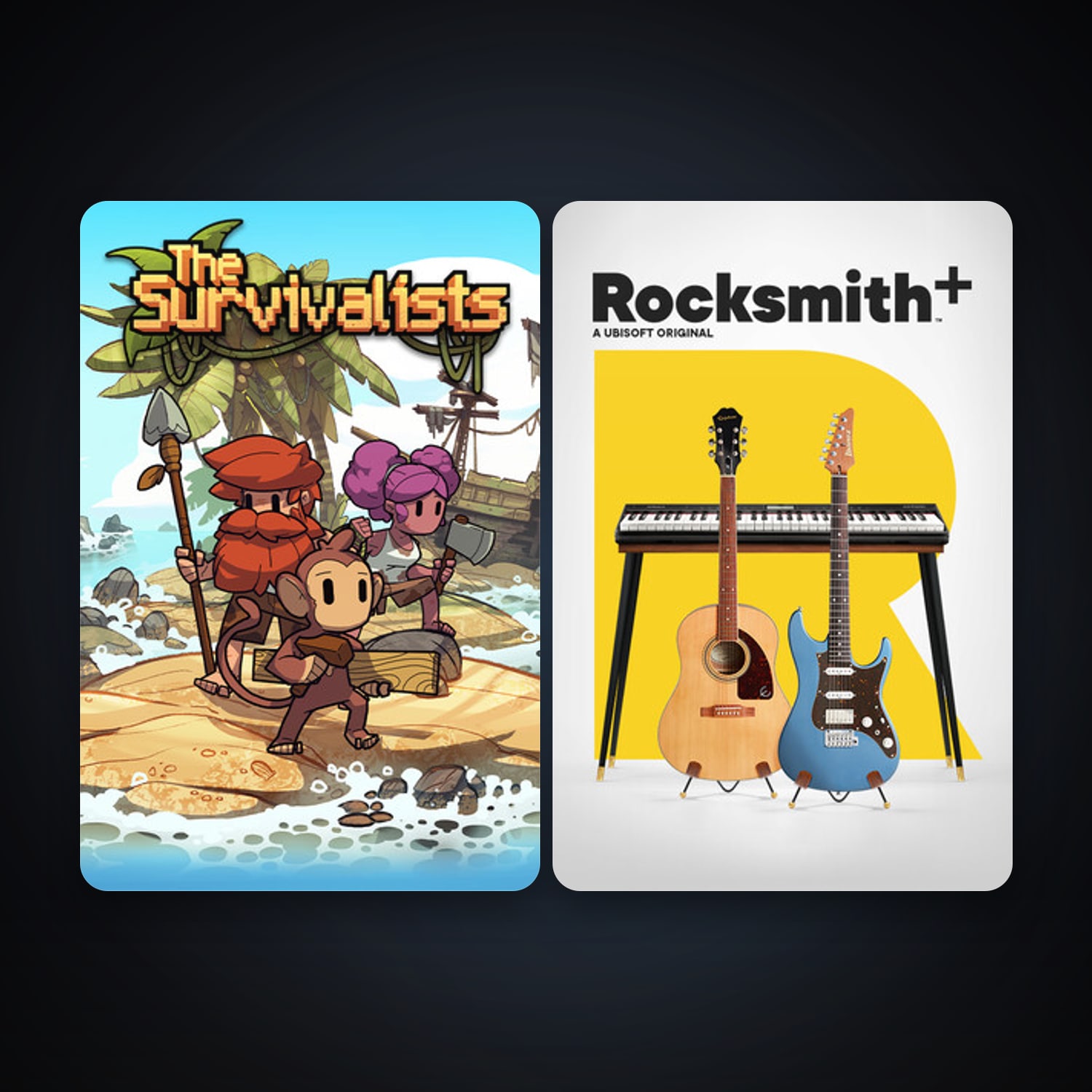 The Survivalists + Rocksmith+, 7 games, clean — HabibiAccounts