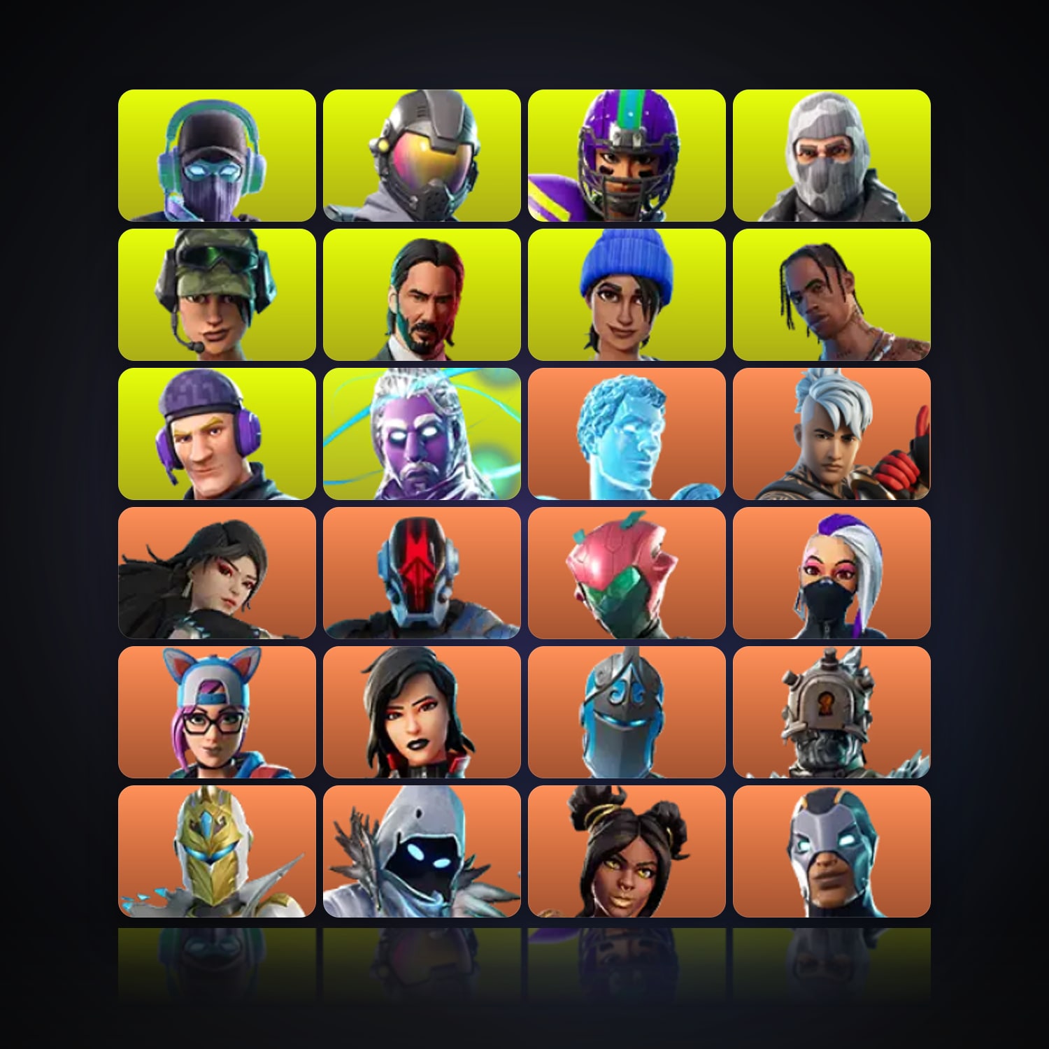 Fortnite | 182 Skins | 50 V-Bucks | Level 2433 | 621 Wins — HabibiAccounts