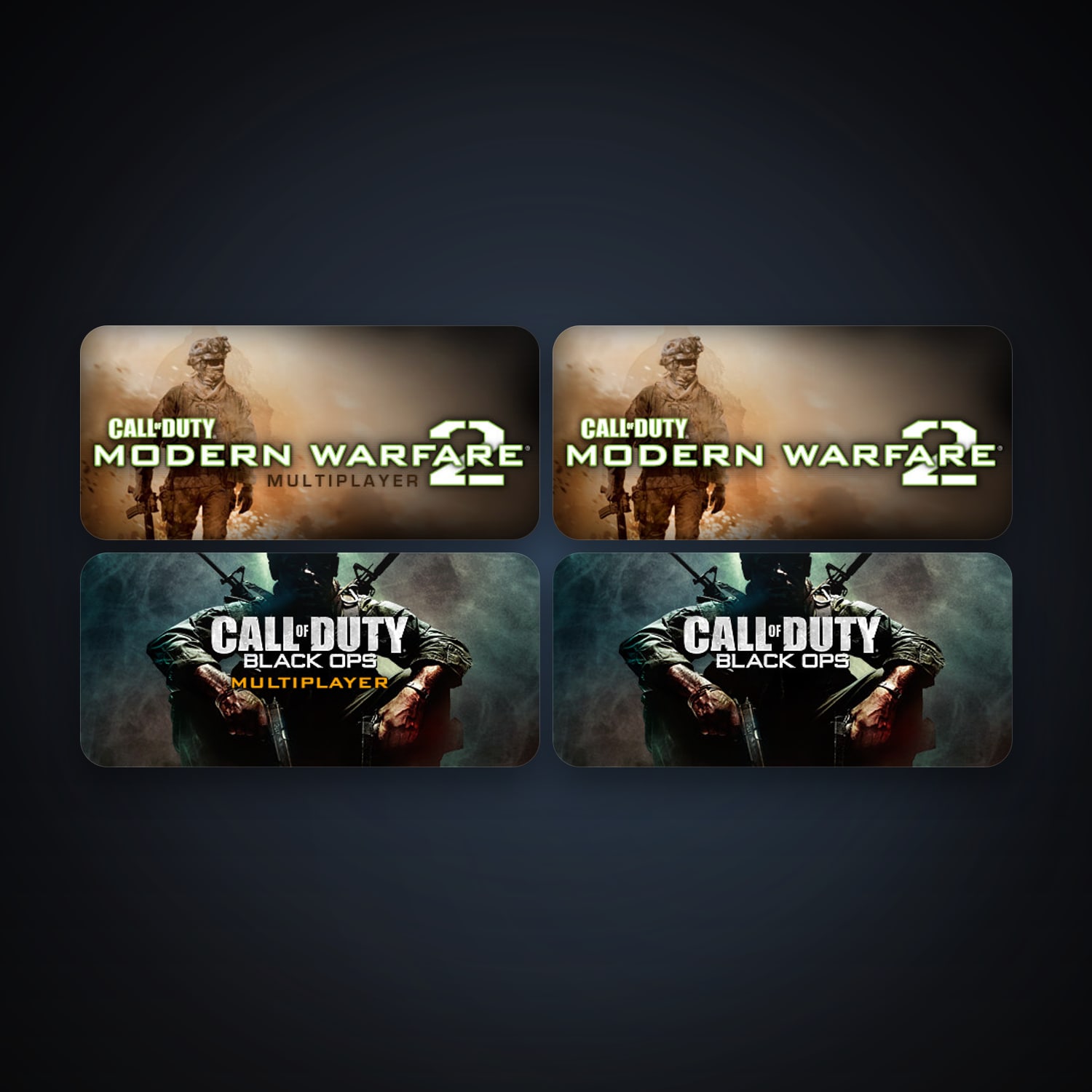 Call of Duty: Modern Warfare 2 (2009) + Call of Duty: Modern Warfare 2 - Multiplayer (2009), 4 games, clean — HabibiAccounts